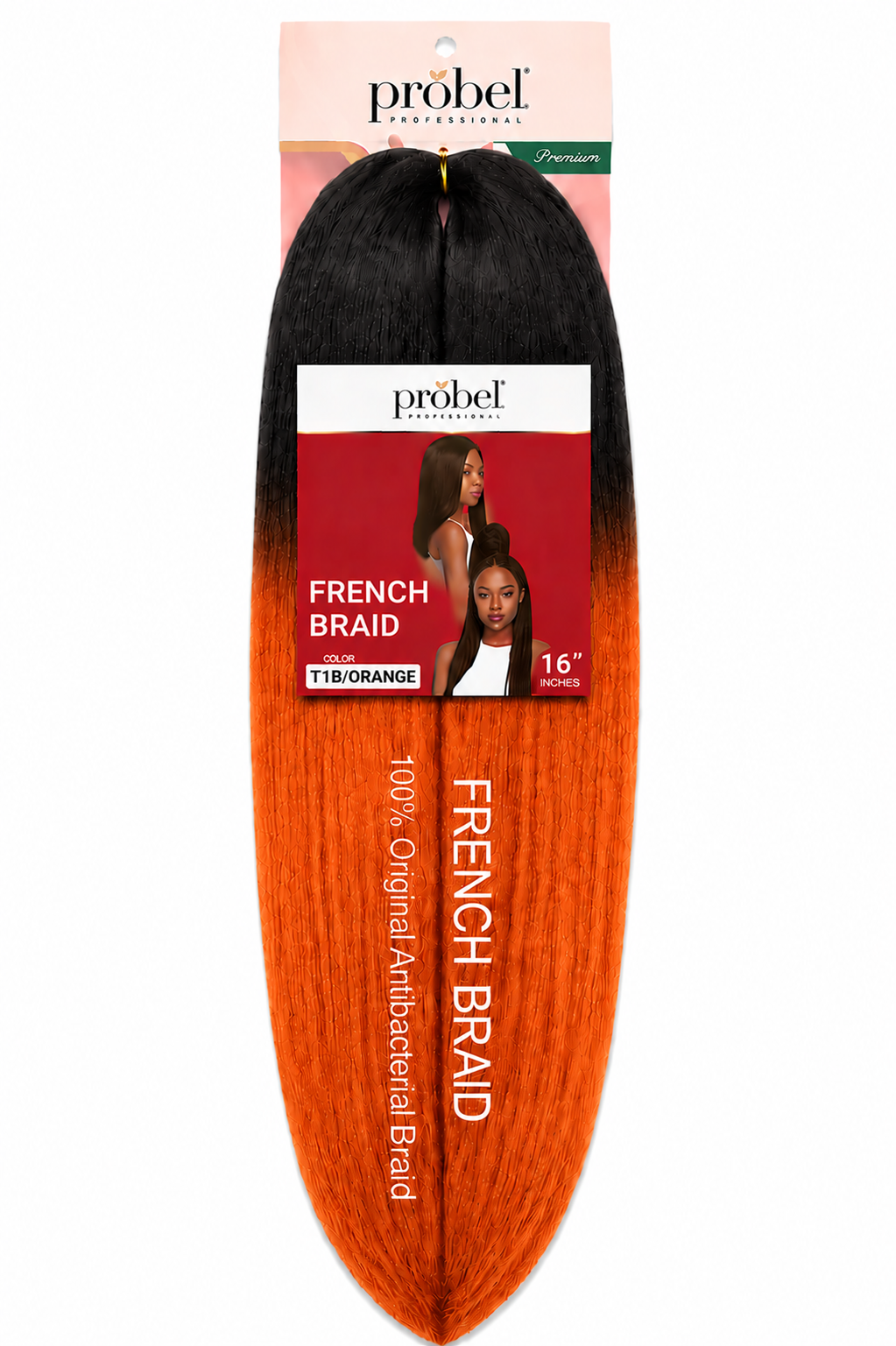 French Braid 16" Couleur T1B/Orange - PROBEL