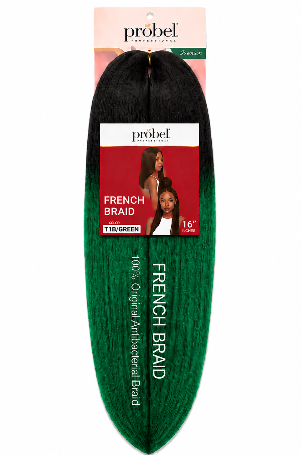 French Braid 16" Couleur T1B/Green - PROBEL