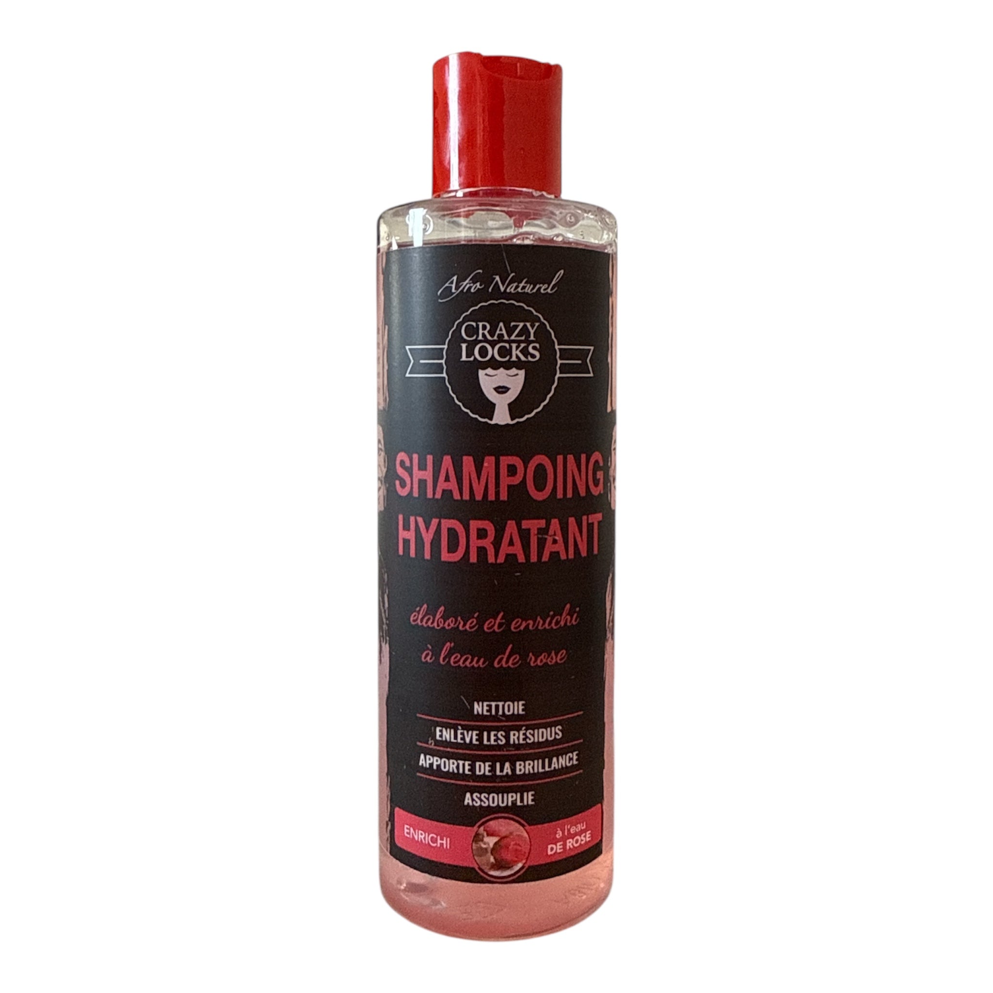 Shampoing Hydratant Locks Eau de Rose 250ml - CRAZY POUSS