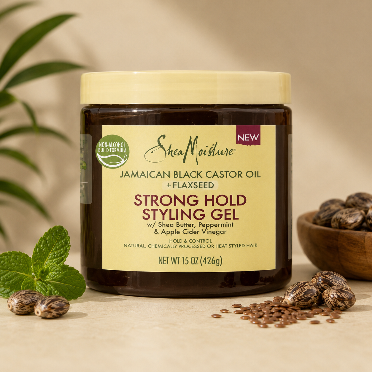 Gel Coiffant Strong Hold Styling Gel JAMAICAN BLACK CASTOR OIL 426g - SHEA MOISTURE