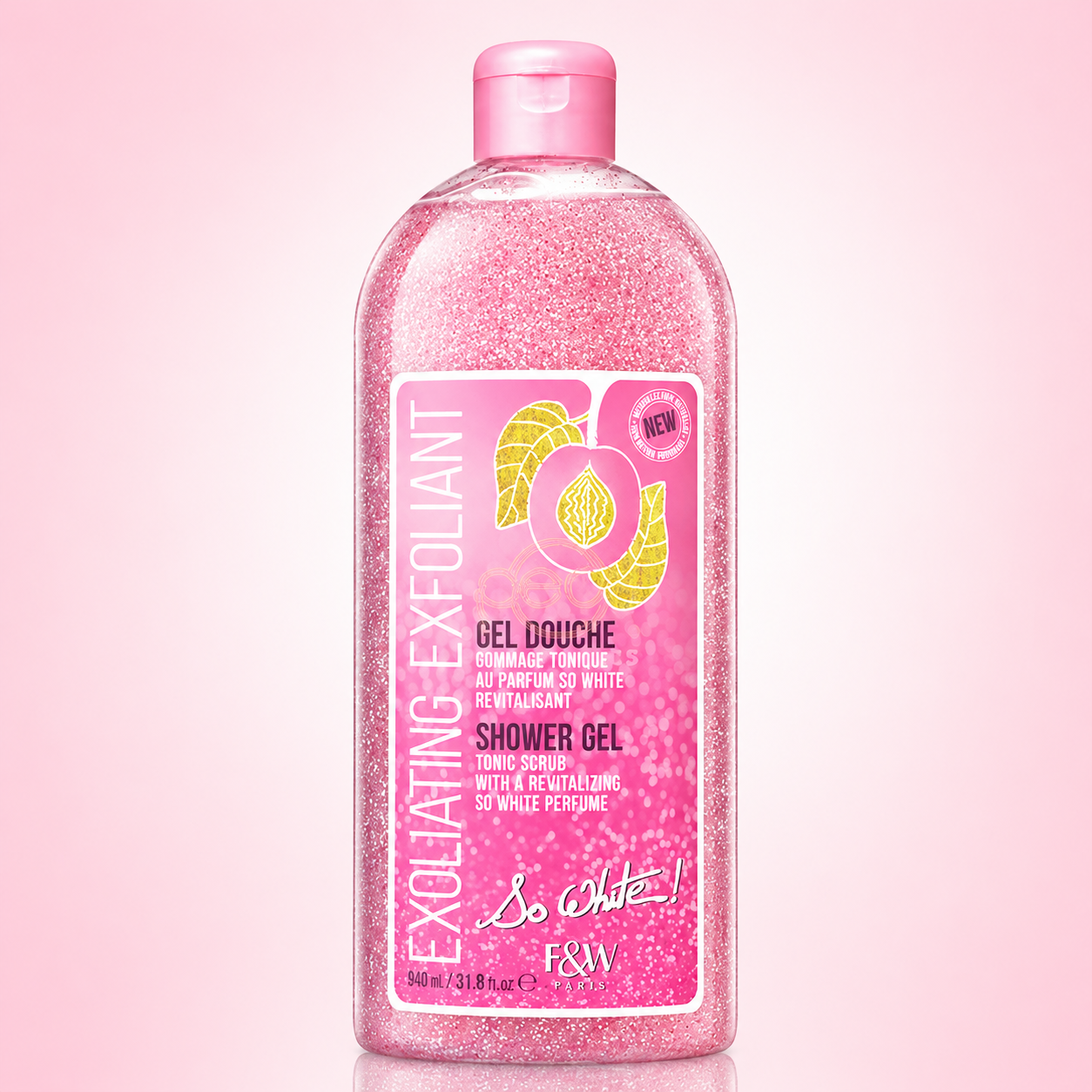 Gel Douche Gommage Tonique 940ml - FAIR & WHITE