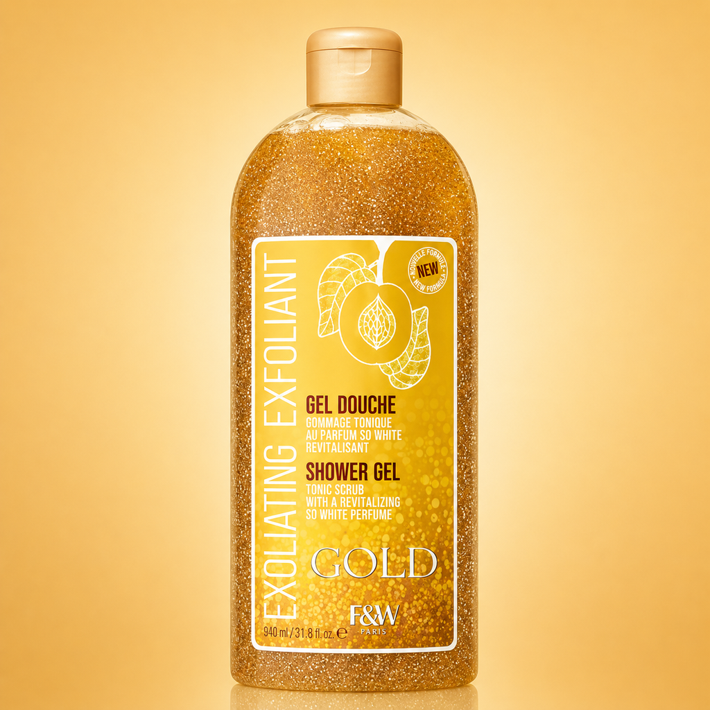 FAIR & WHITE – Gel Douche Gommage Gold 940ml