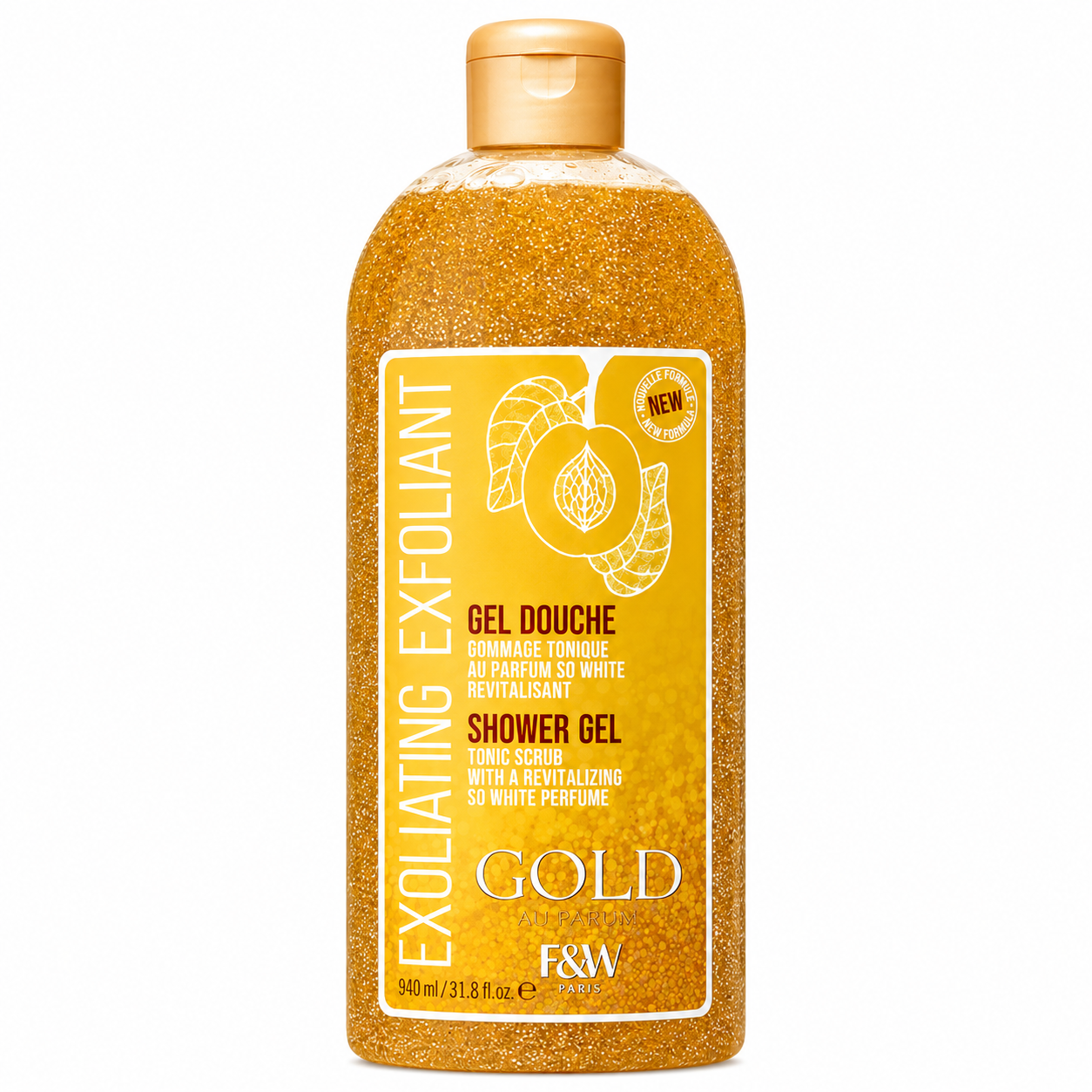 FAIR & WHITE – Gel Douche Gommage Gold 940ml