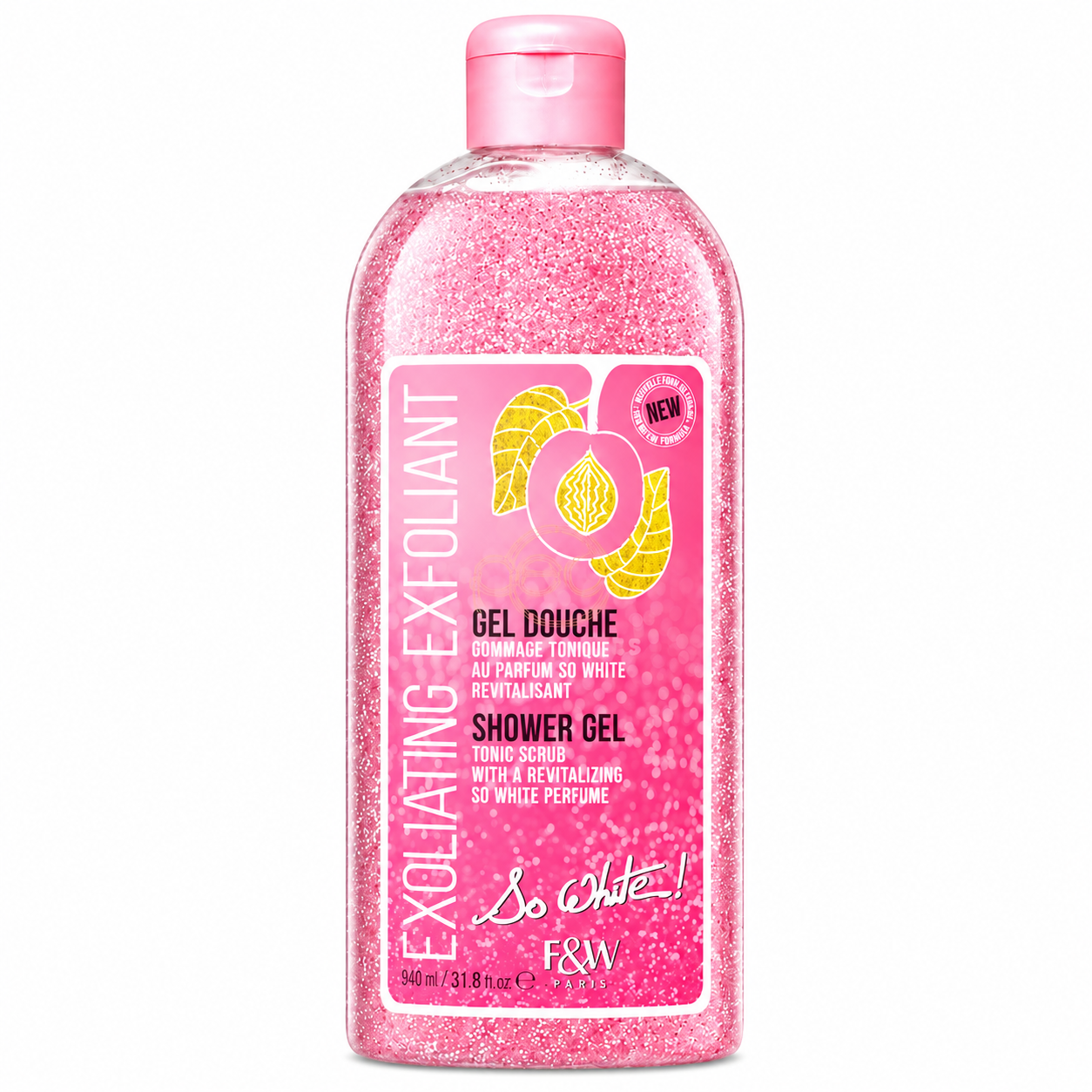 Gel Douche Gommage Tonique 940ml - FAIR & WHITE