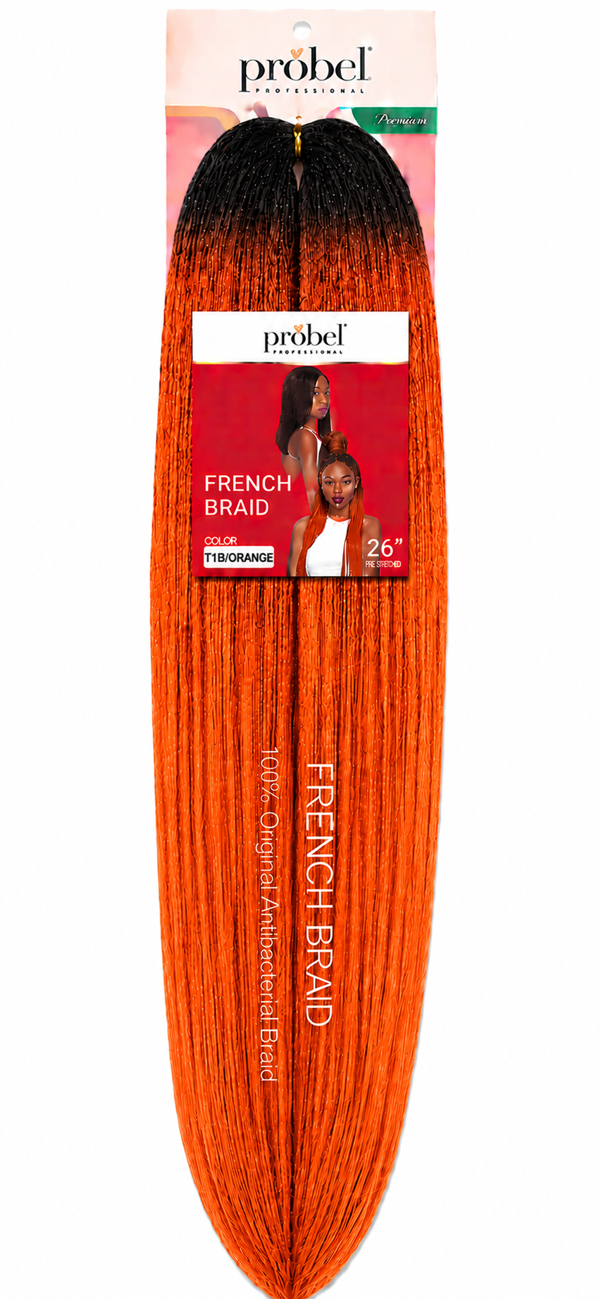 French Braid 26" Couleur T1B/ORANGE - PROBEL