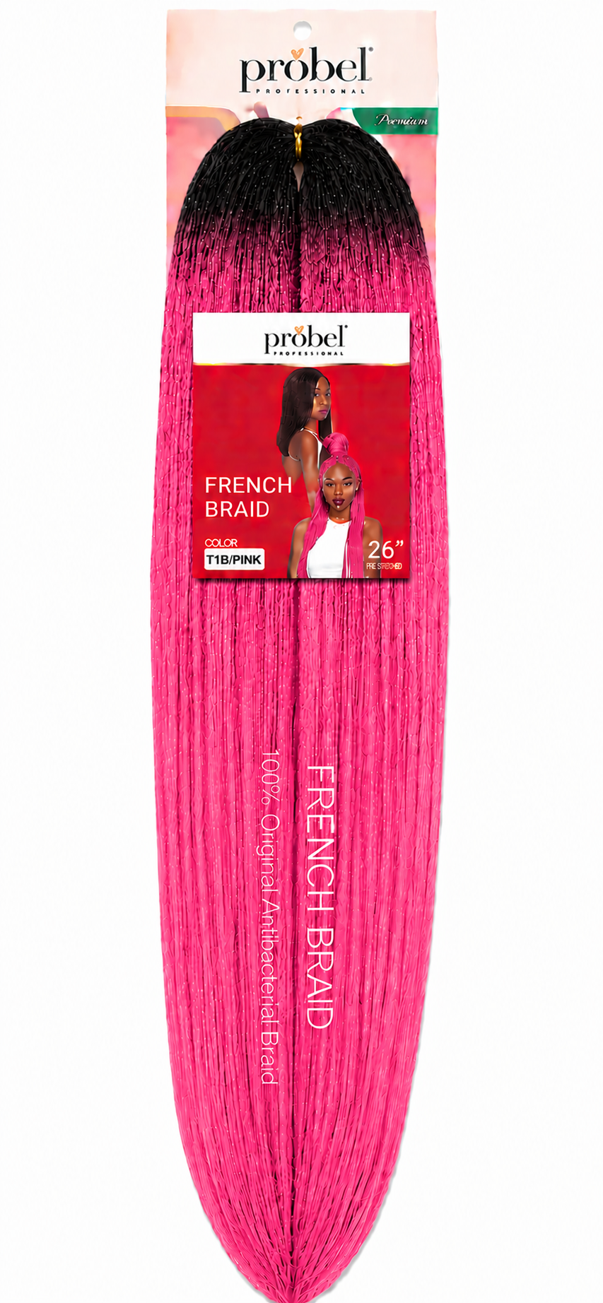 French Braid 26" Couleur T1B/PINK - PROBEL
