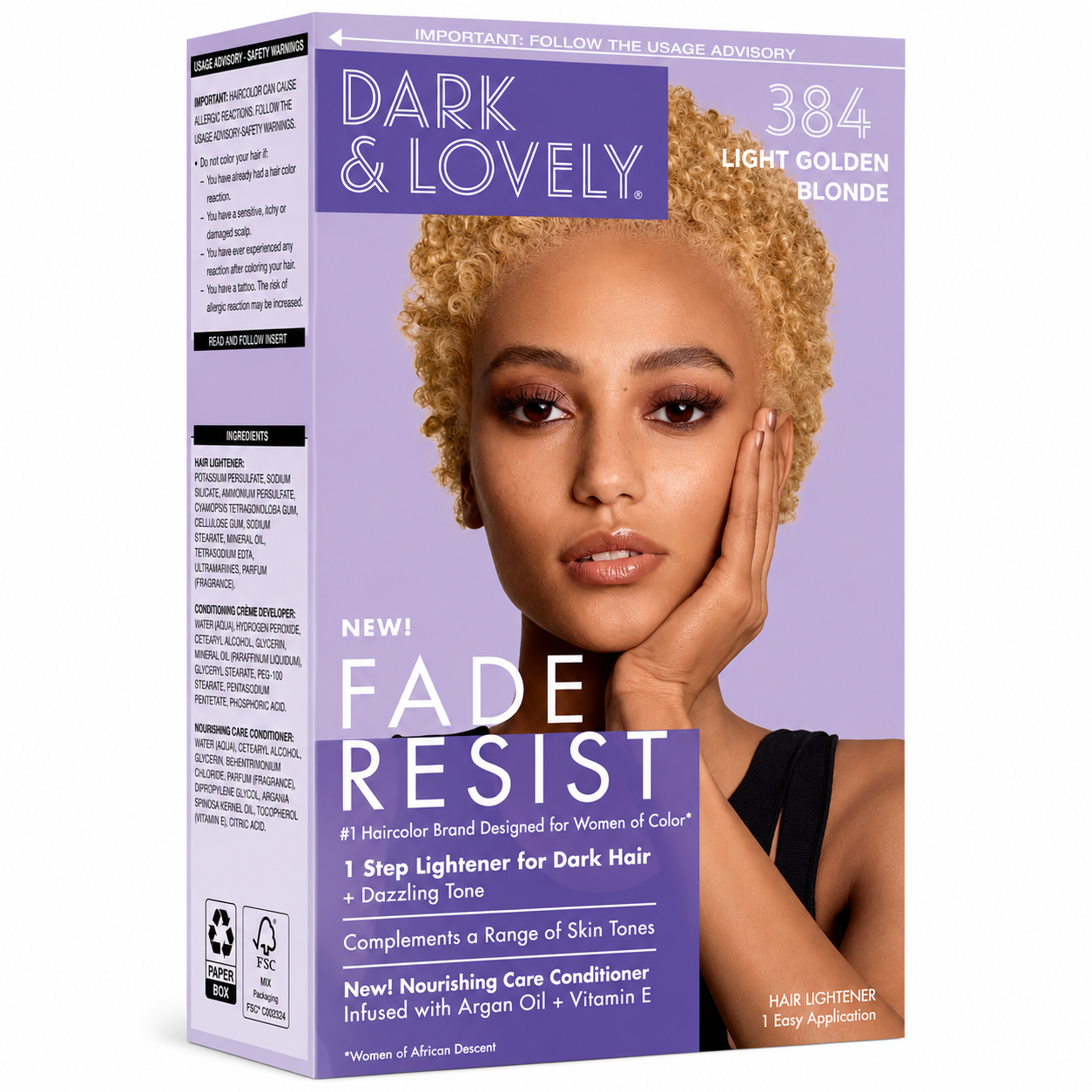 Coloration 384 Blond Doré Clair