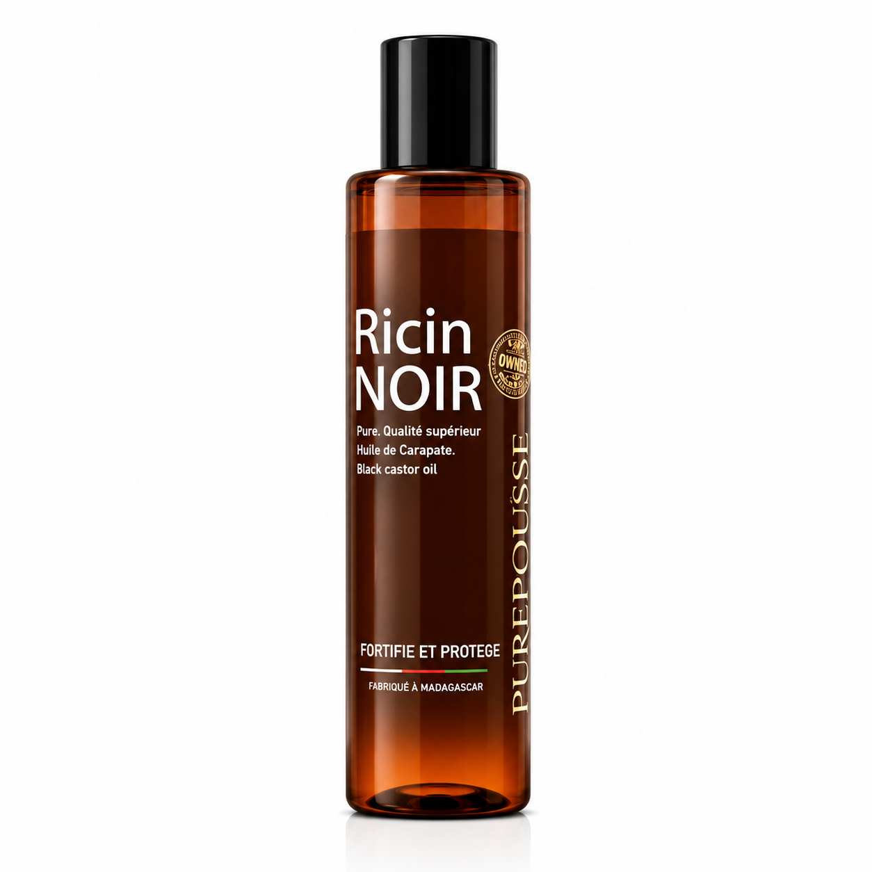 Huile de Ricin Noir 100% PURE 150ml - PUREPOUSSE