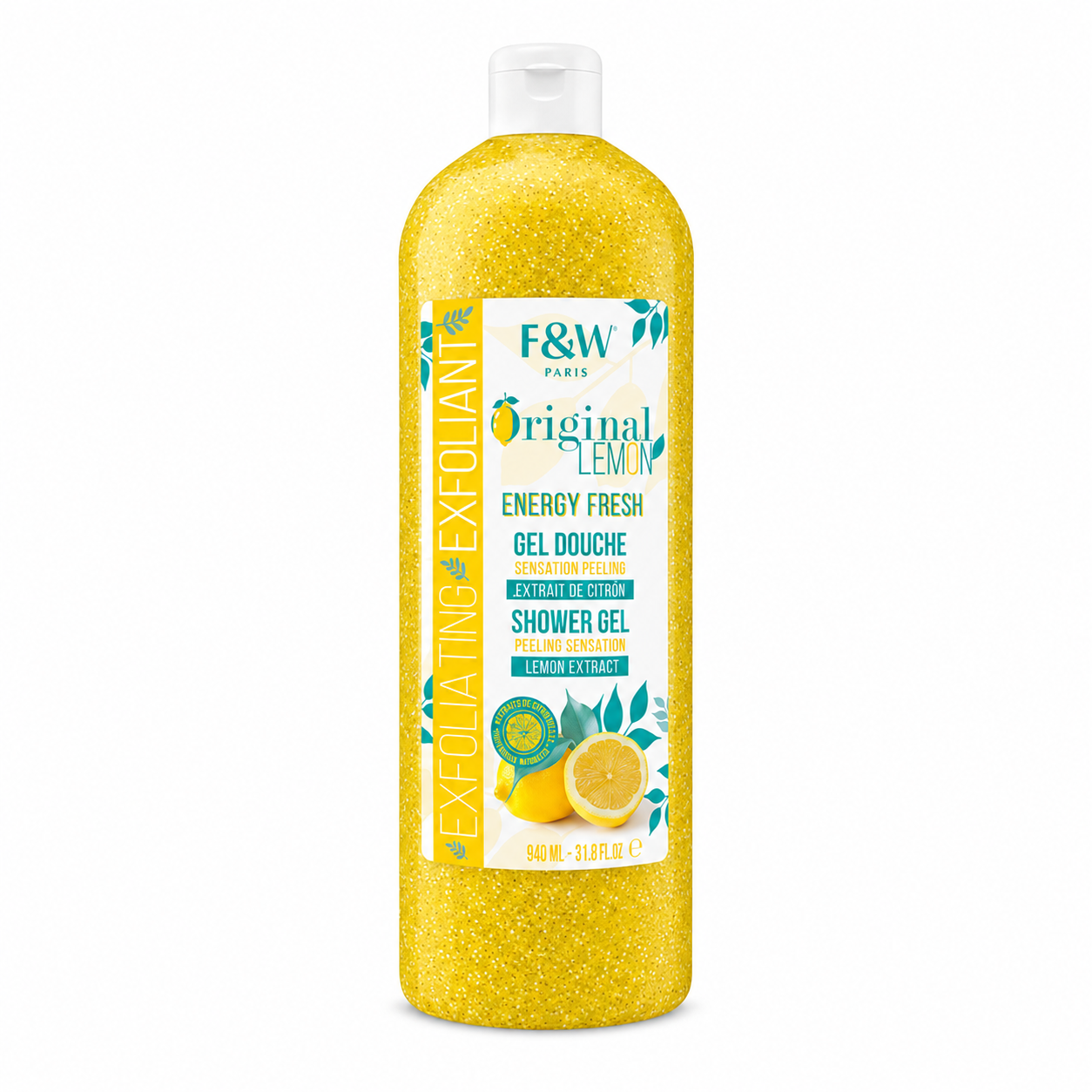 Gel Douche Exfoliant au Citron 940ml - FAIR WHITE