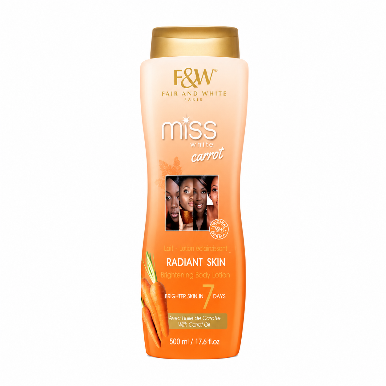 Lait Miss White Carrot 500ml - FAIR & WHITE