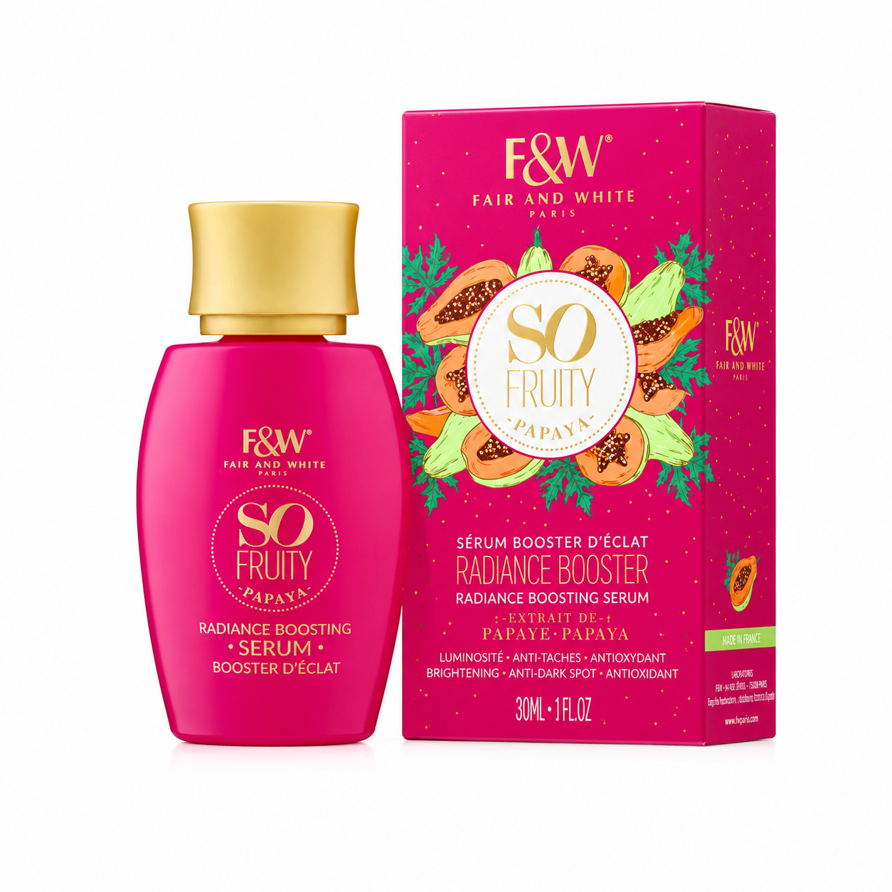 Sérum booster d’éclat à la Papaye 30ml - FAIR & WHITE