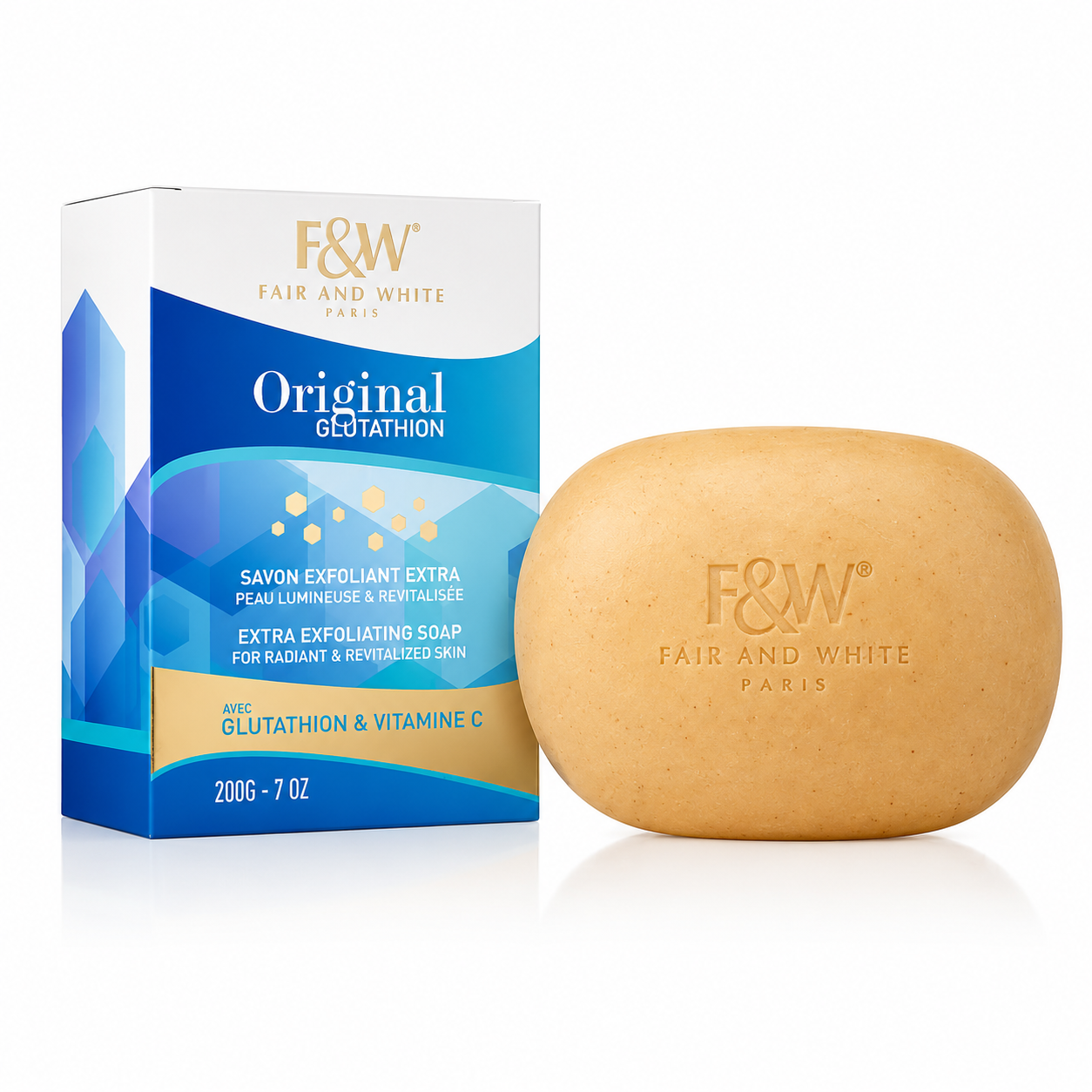 FAIR & WHITE – Savon exfoliant extra 200g