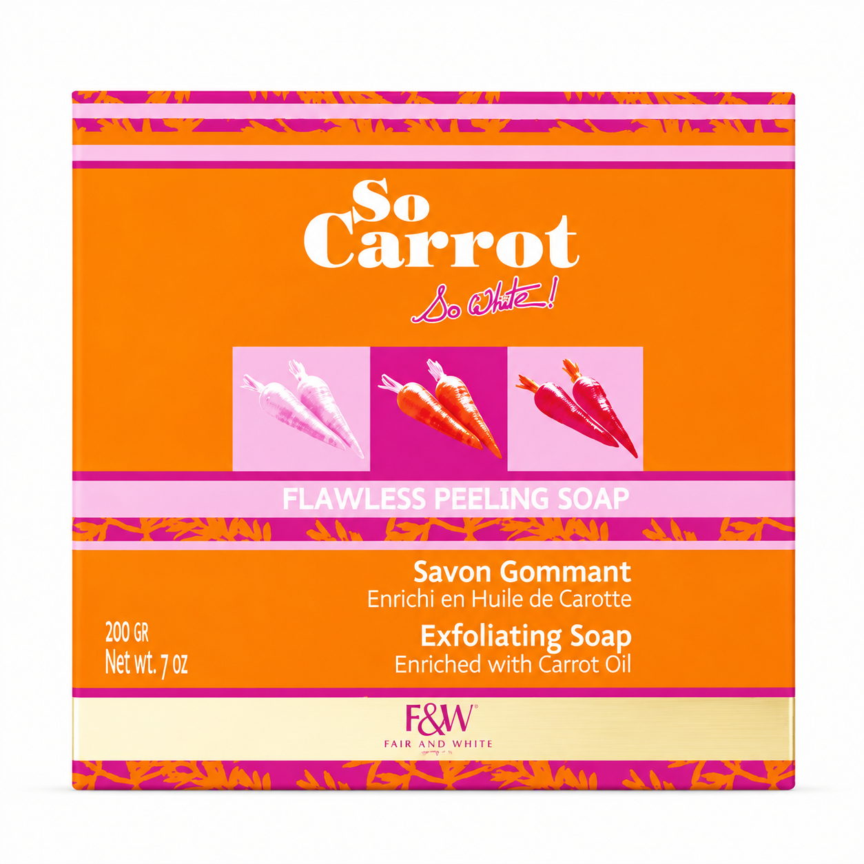 Savon Gommant So Carrot 200g - FAIR & WHITE