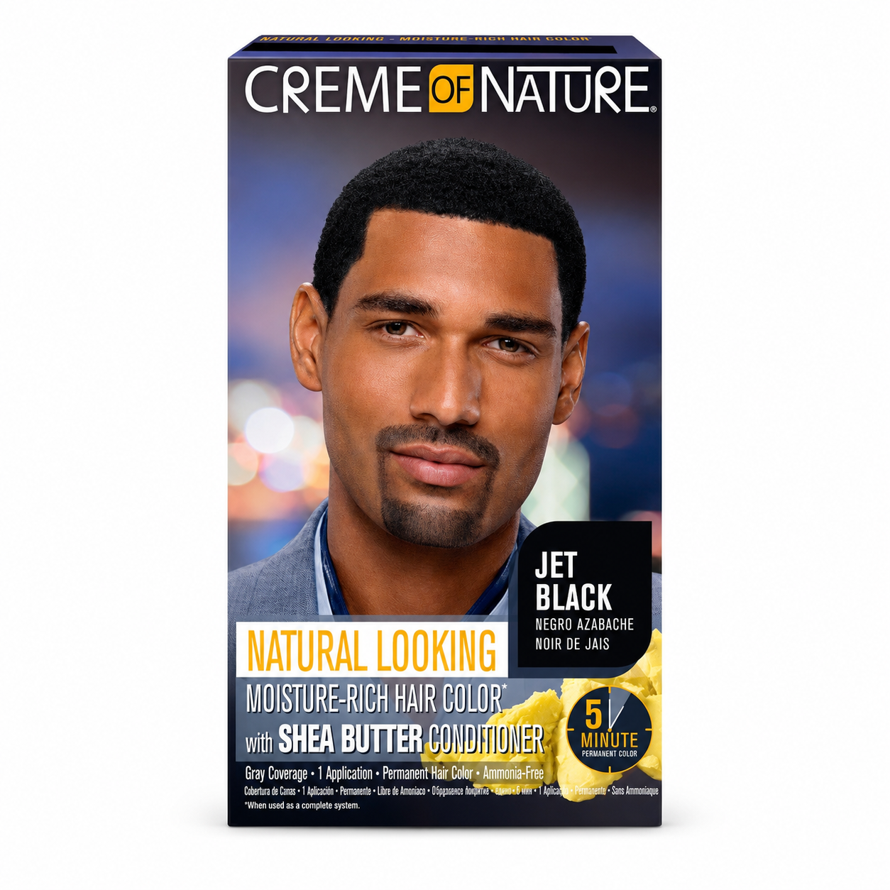 Coloration HOMME Jet Black - CREME OF NATURE