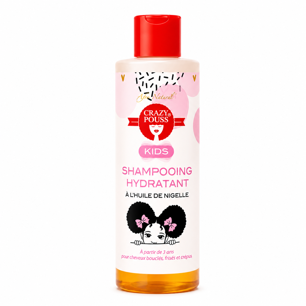 Shampoing Enfant Hydratant à l'huile de Nigelle 250ml - CRAZY POUSS