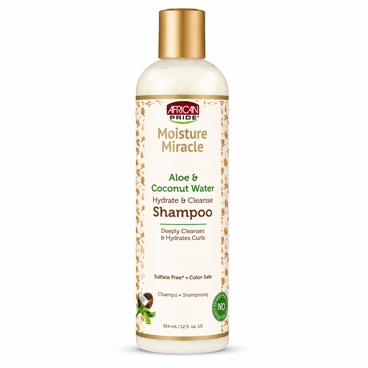Shampoing Aloe et Coco MOISTURE MIRACLE 354ml - AFRICAN PRIDE