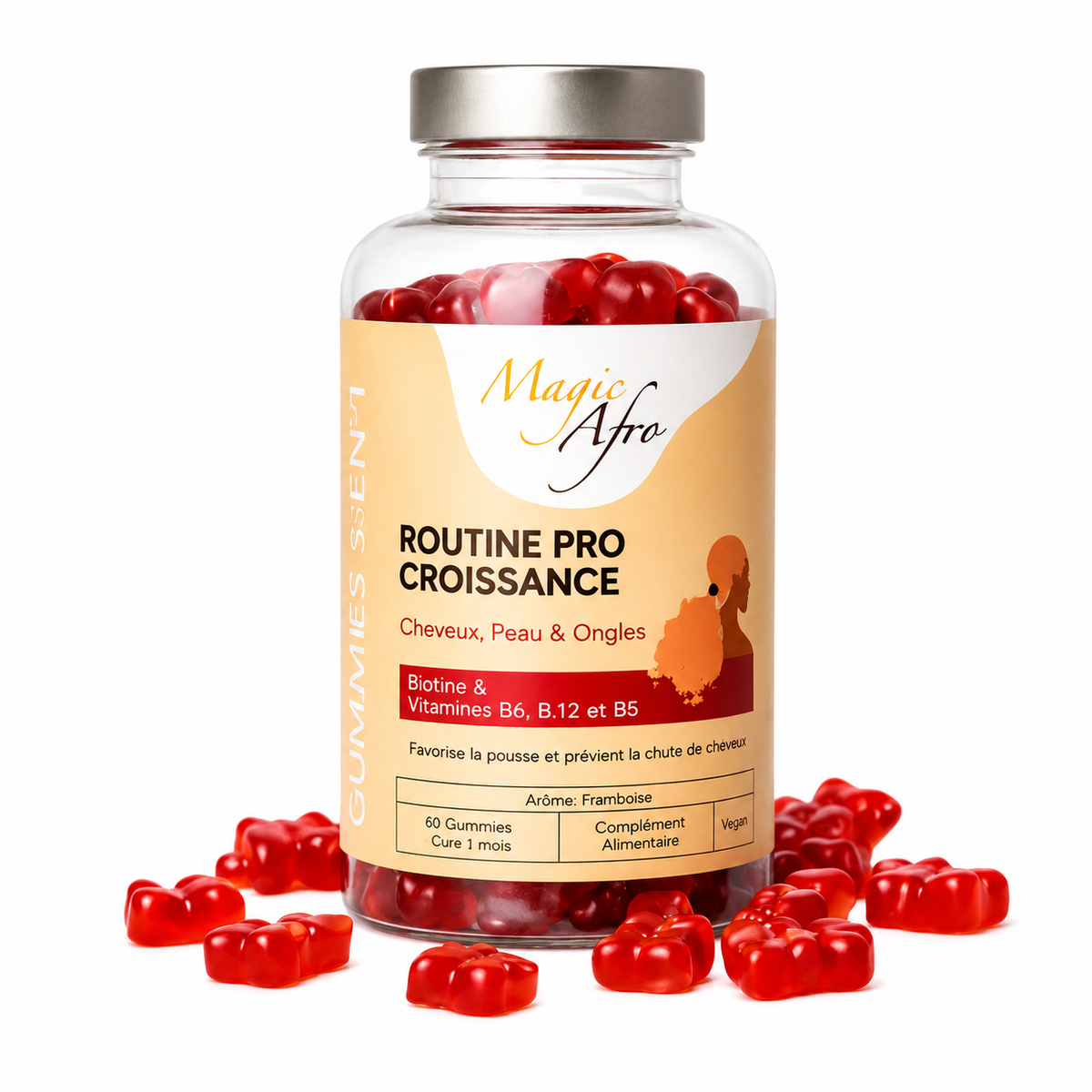 Gummies 3-en-1 Pousse Cheveux Magic Afro