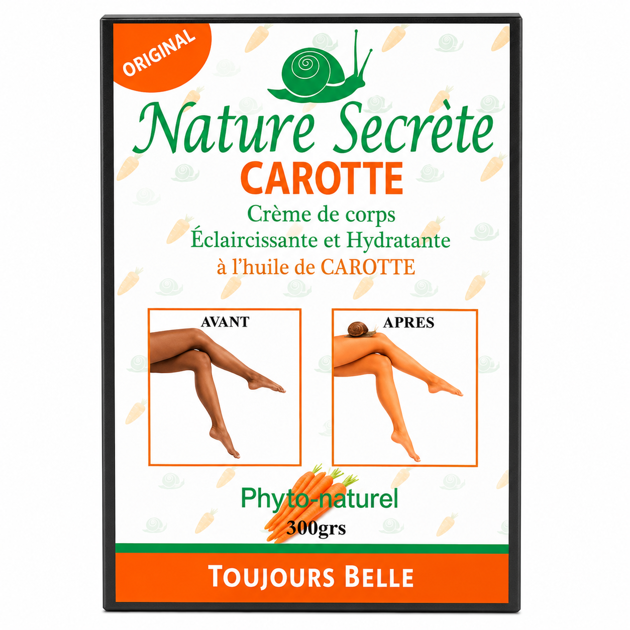 Creme Corps Carotte 300g - NATURE SECRETE