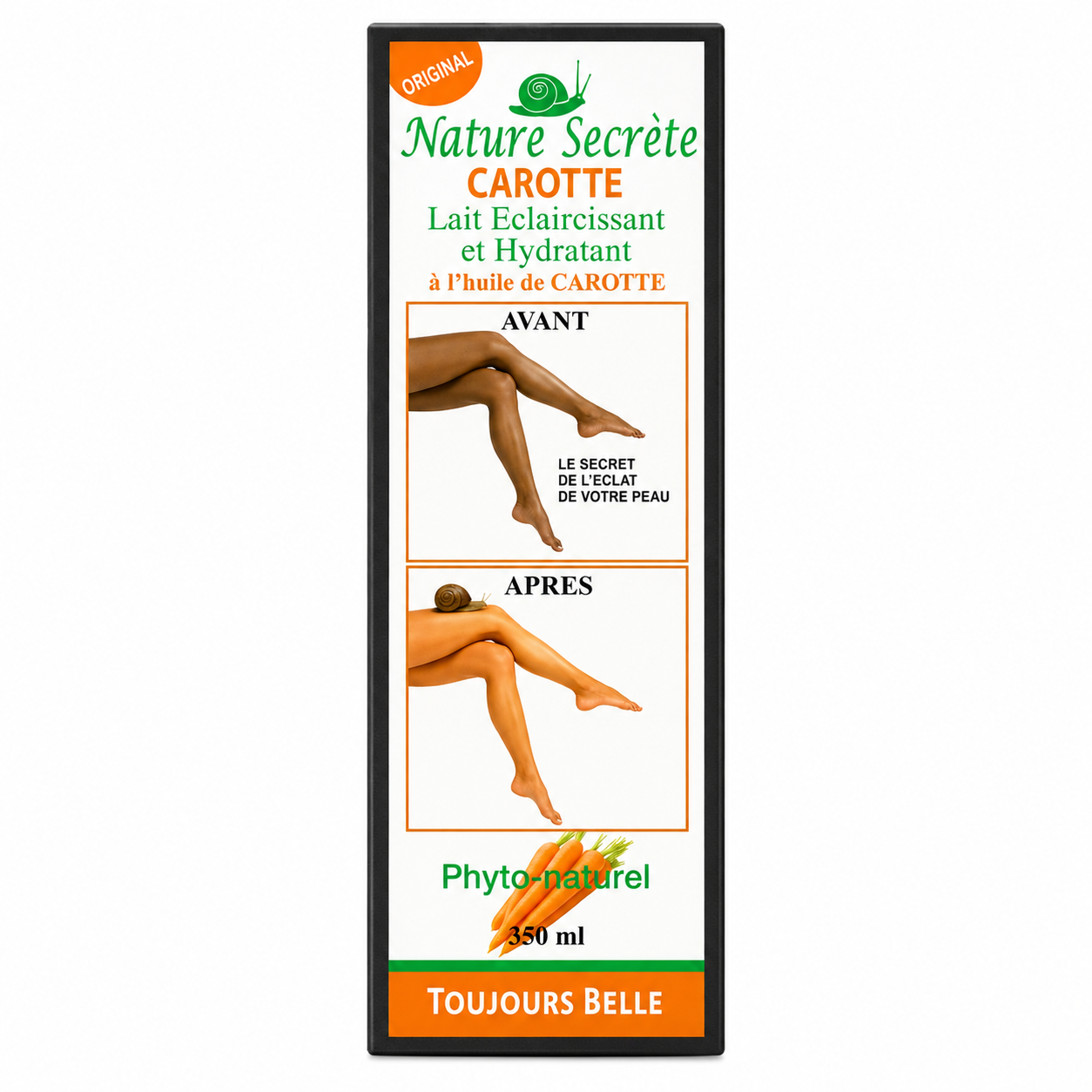 Lait Corporel Clarifiant Carotte - NATURE SECRETE