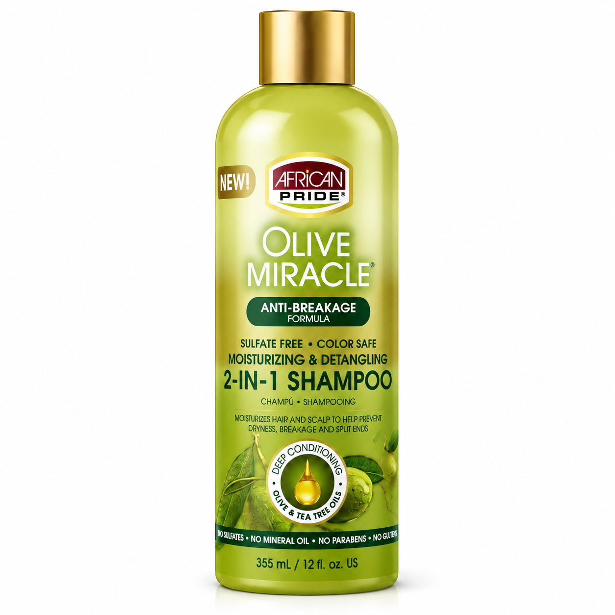 Shampoing 2en1 OLIVE MIRACLE - AFRICAN PRIDE