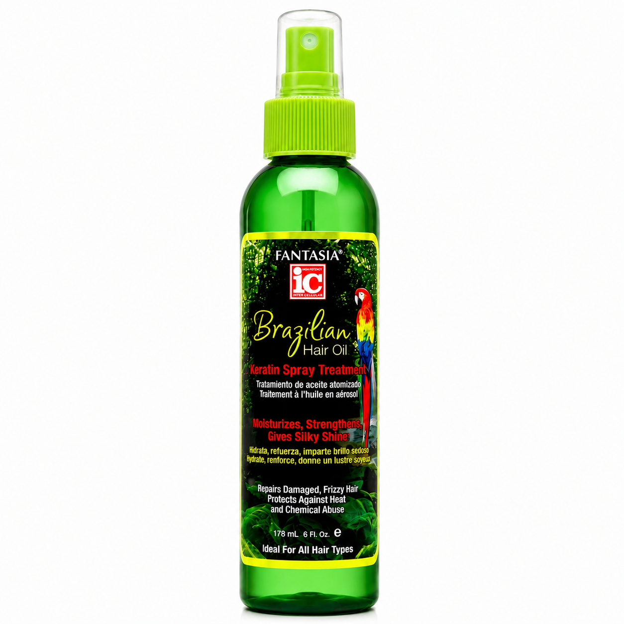 Spray Brazilian Hair Oil Keratin Serum 171ml - IC FANTASIA