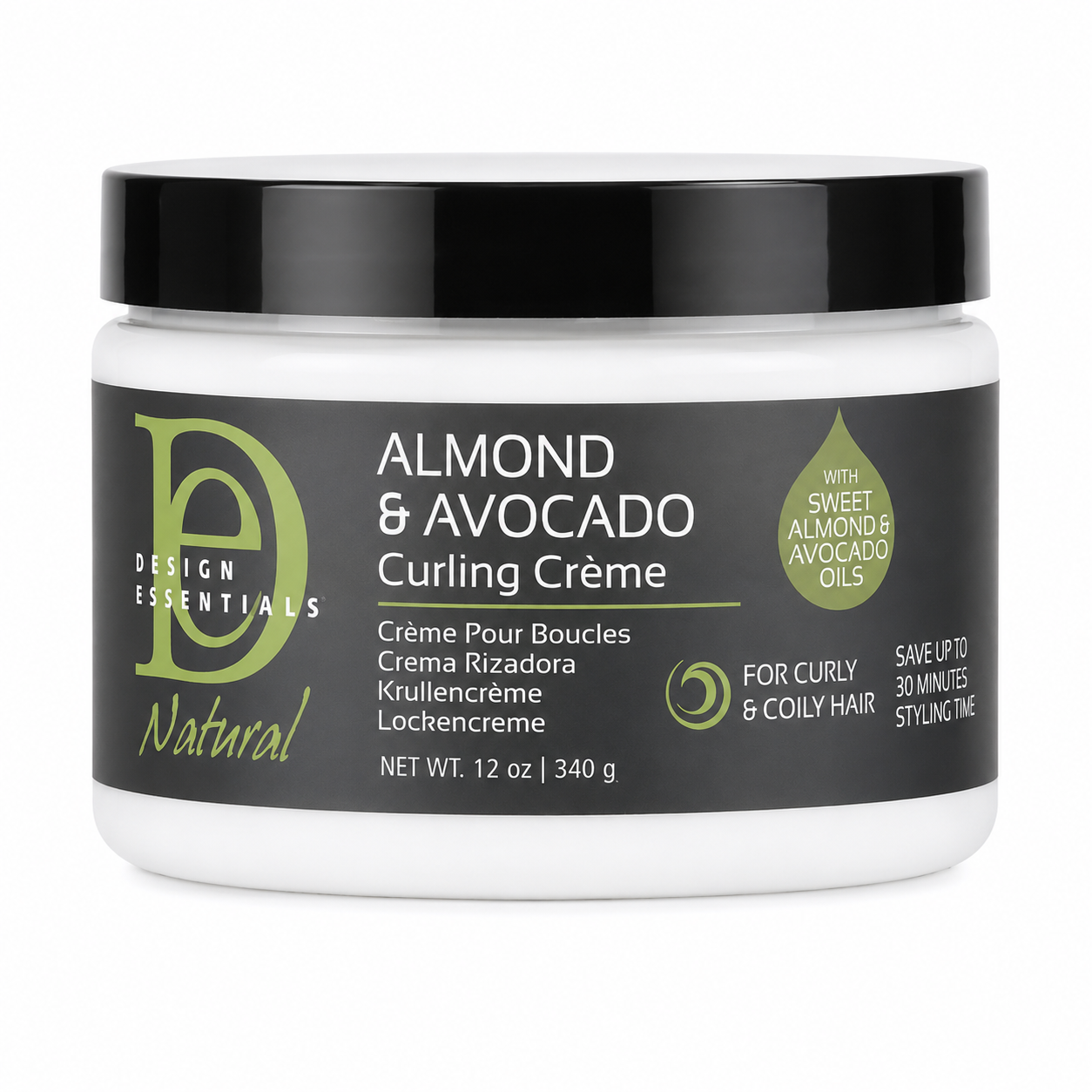 Curling Crème Almond & Avocado - DESIGN ESSENTIALS