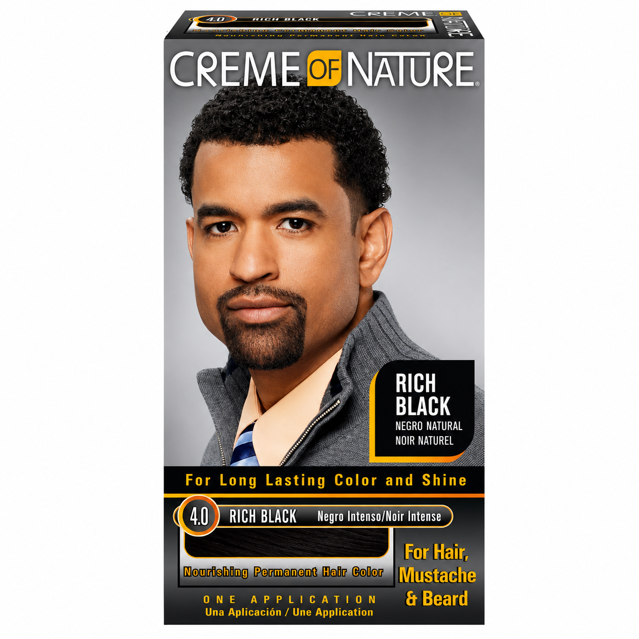 Coloration MEN COLOR 4.0 RICH BLACK - CREME OF NATURE