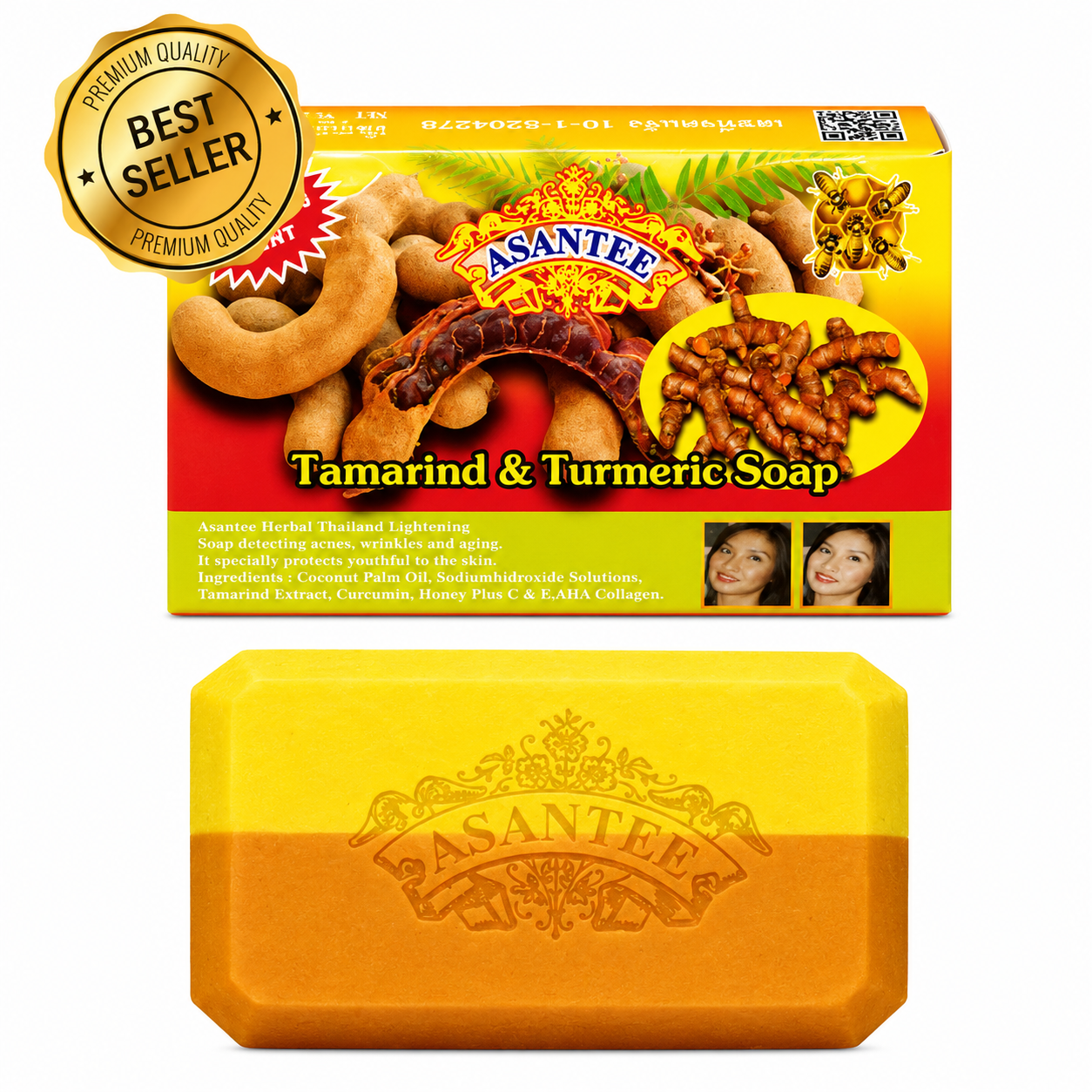 Savon Tamarind & Turmeric with Honey - ASANTEE