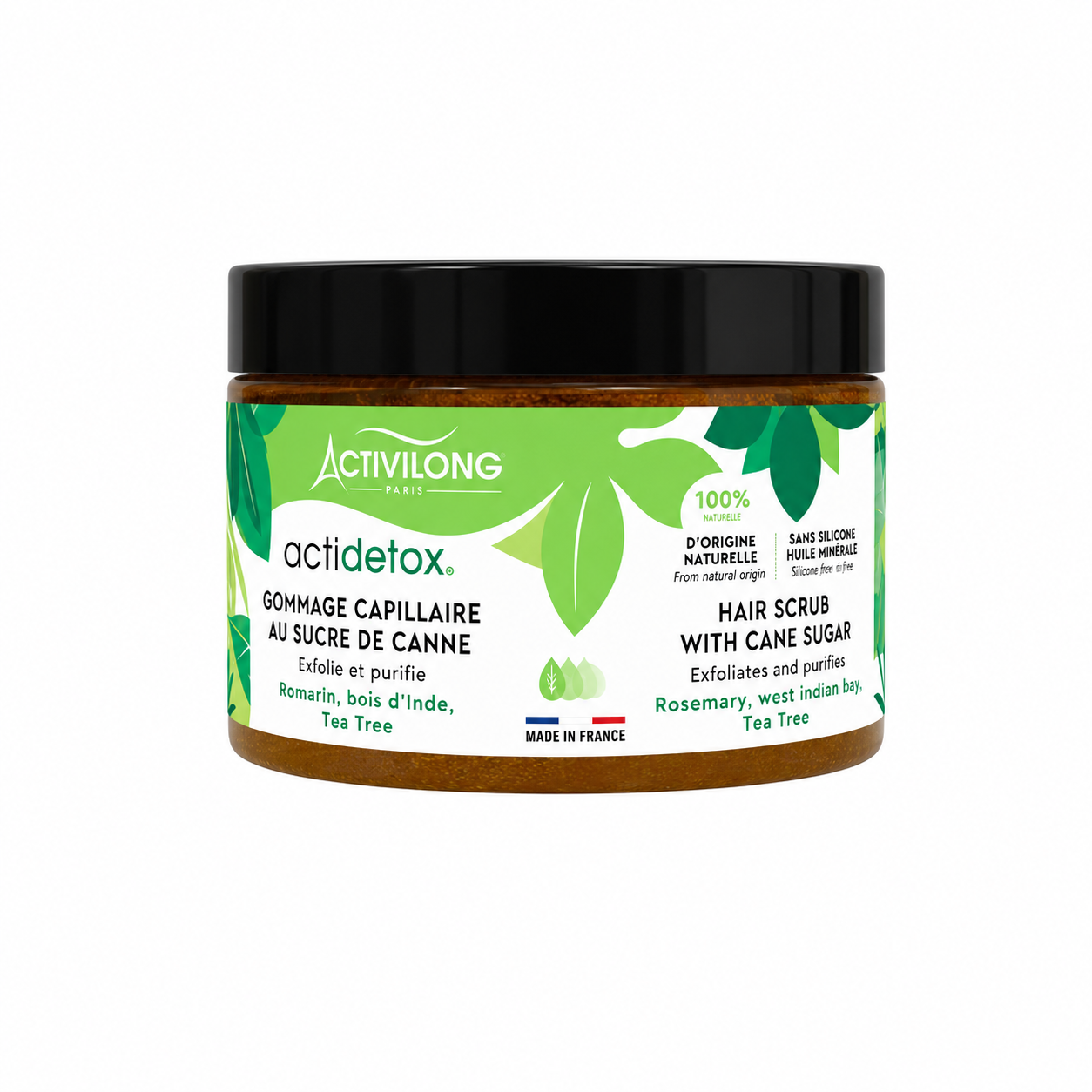 Gommage capillaire à la Sucre de Canne ACTIDETOX 150ml - ACTIVILONG
