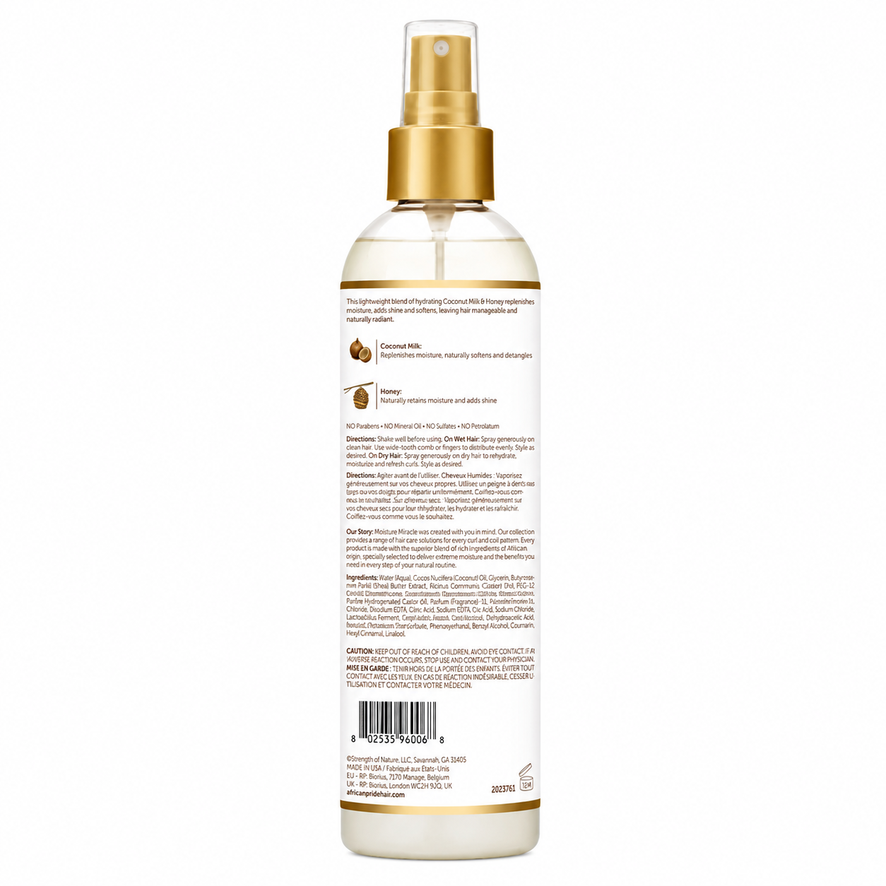 Leave-In Conditioner 237ml MOISTURE MIRACLE - AFRICAN PRIDE