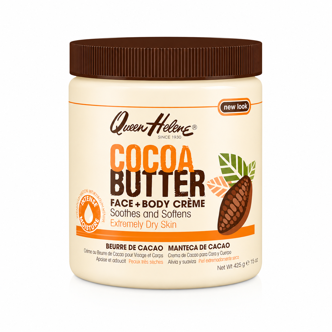 Creme Cocoa Butter Hand & body Lotion 425g - QUEEN HELENE