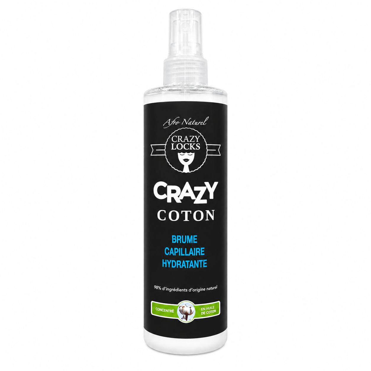 Brume Capillaire Hydratant COTON 250ml - CRAZY POUSS