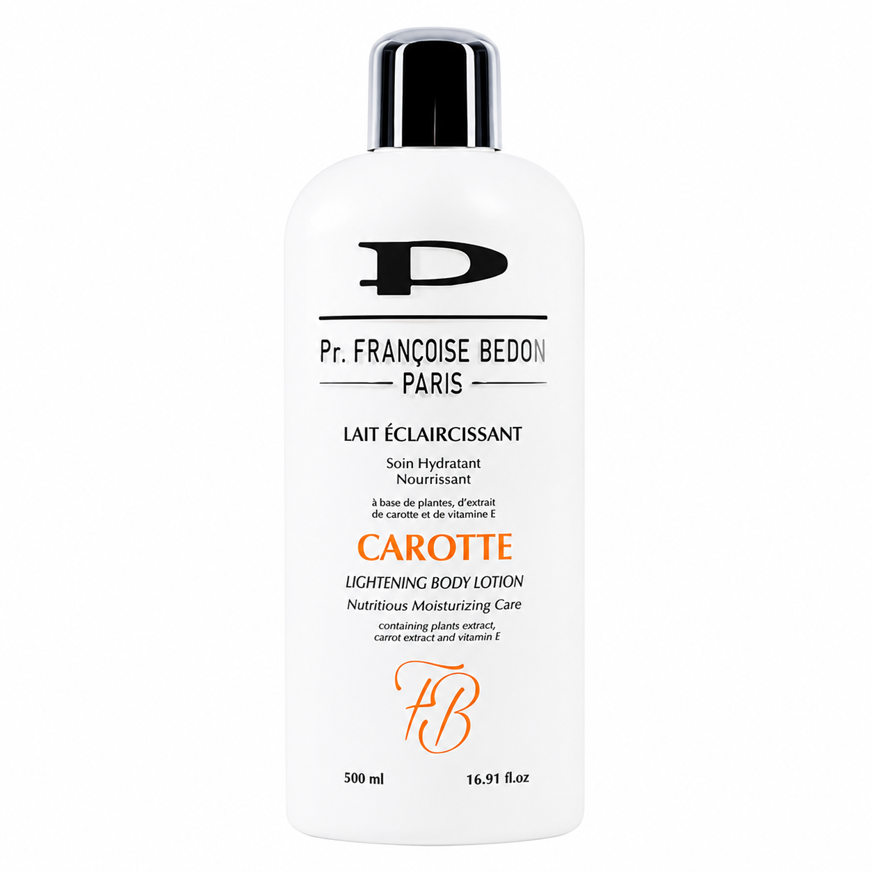 Lait Hydratant Nourrissant CAROTTE 500ml - FRANCOISE BEDON
