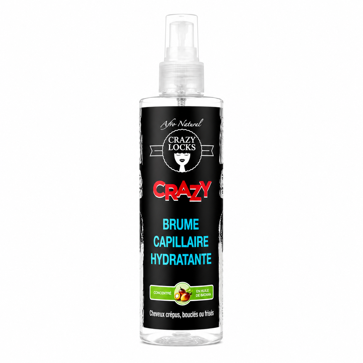 Brume Capillaire Hydratante CRAZY LOCKS 250ml - CRAZY POUSS