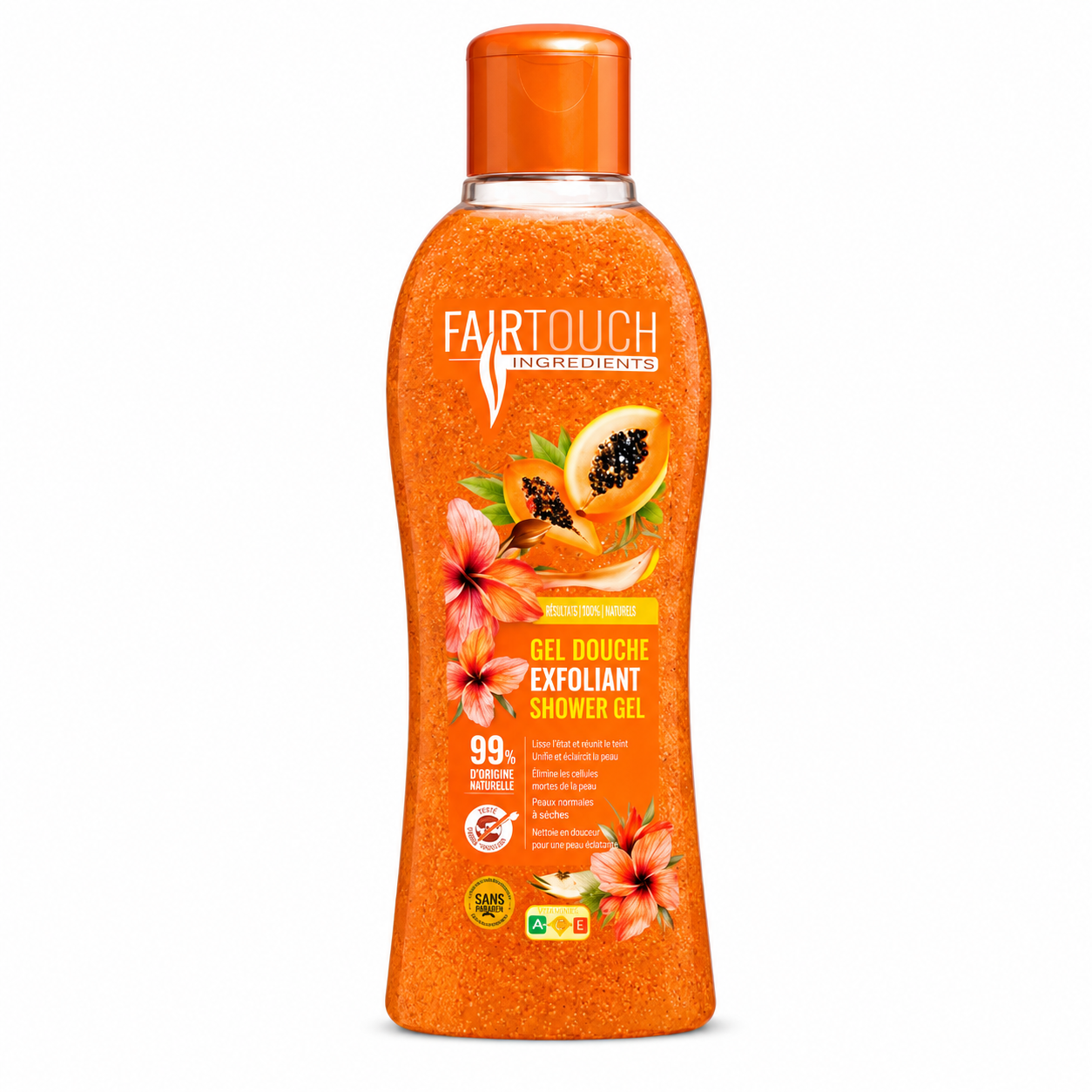 Gel Douche Papaye & Hibiscus 1000ml - FAIRTOUCH