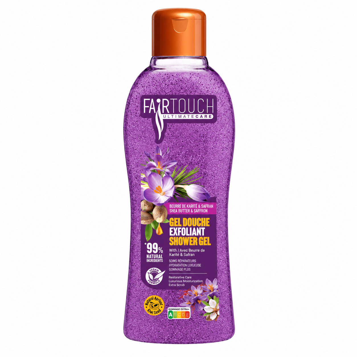 Gel Douche Karité & Safran 1000ml - FAIRTOUCH