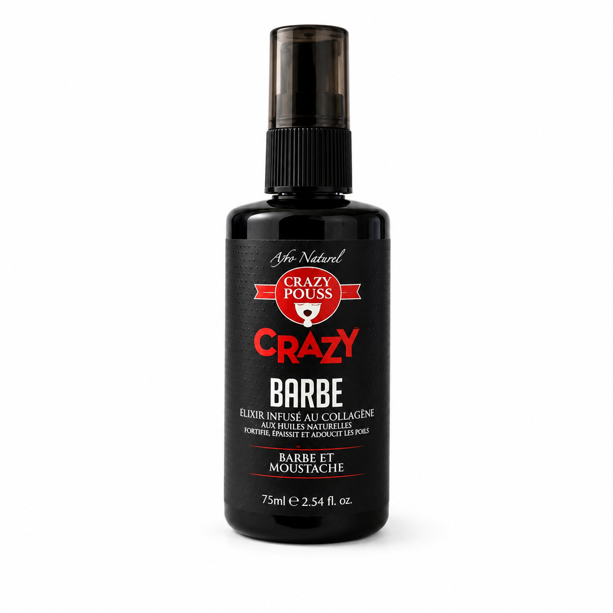 Elixir Barbe Moustache au Collagène 75ml - CRAZY POUSS