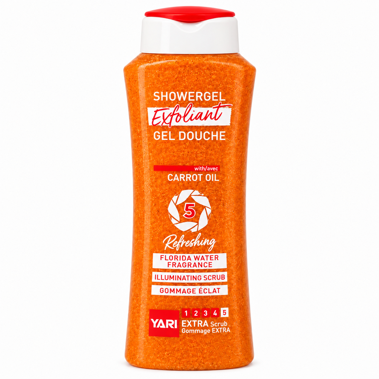 Gel douche Exfoliant Carotte 500ml - YARI
