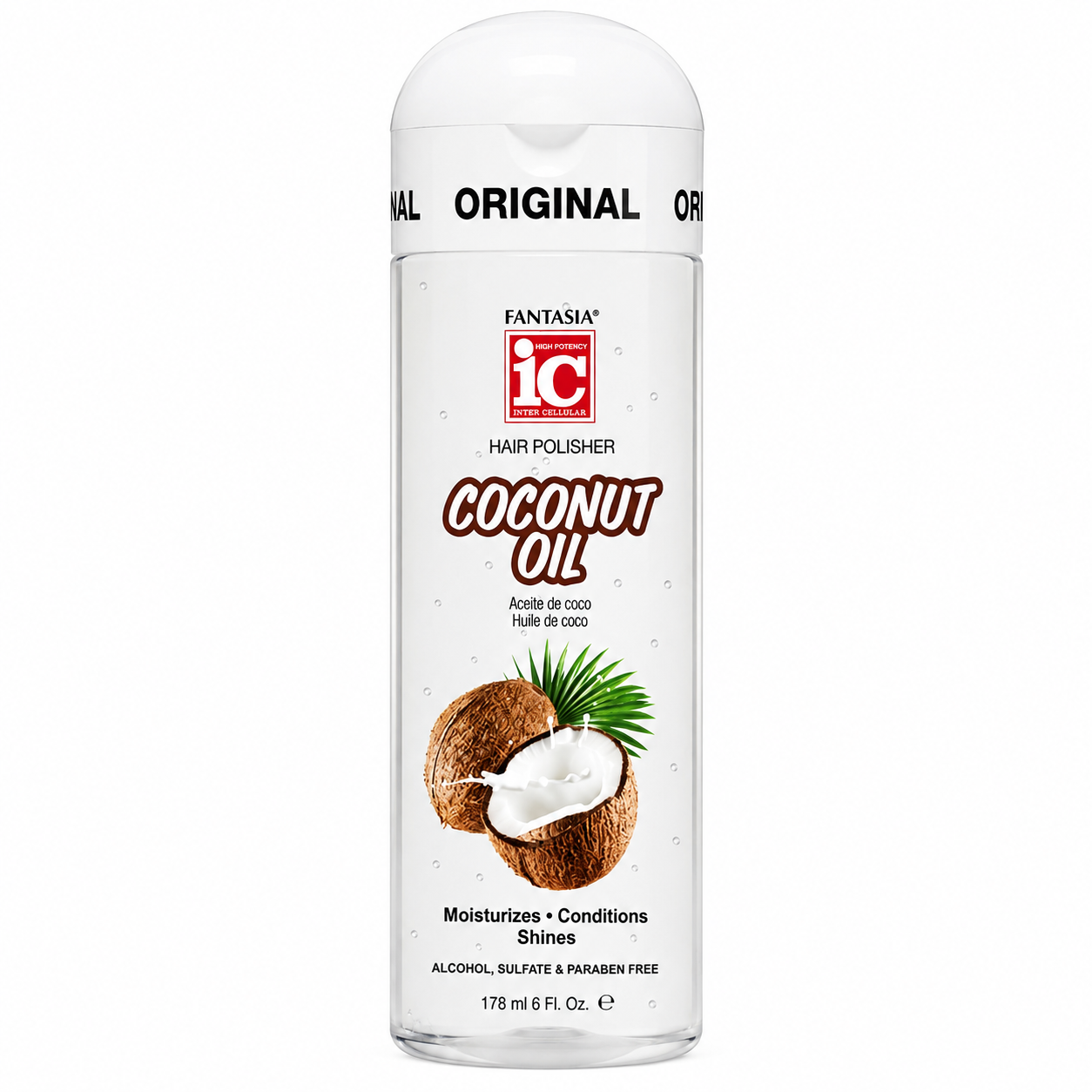 Serum HAIR POLISHER COCONUT OIL 178ml - IC FANTASIA