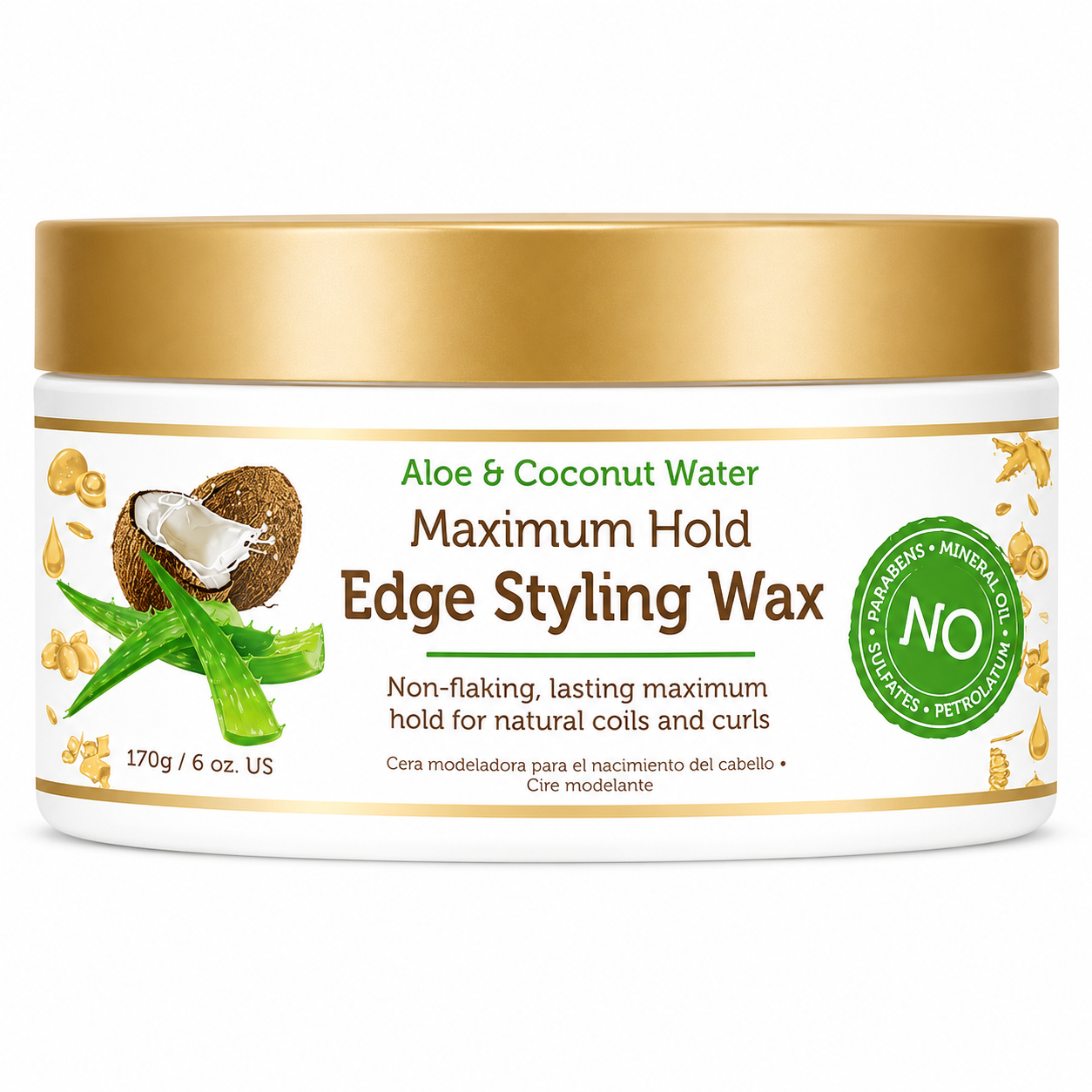 AFRICAN PRIDE MOISTURE MIRACLE - Cire Coiffante EDGE WAX 170g