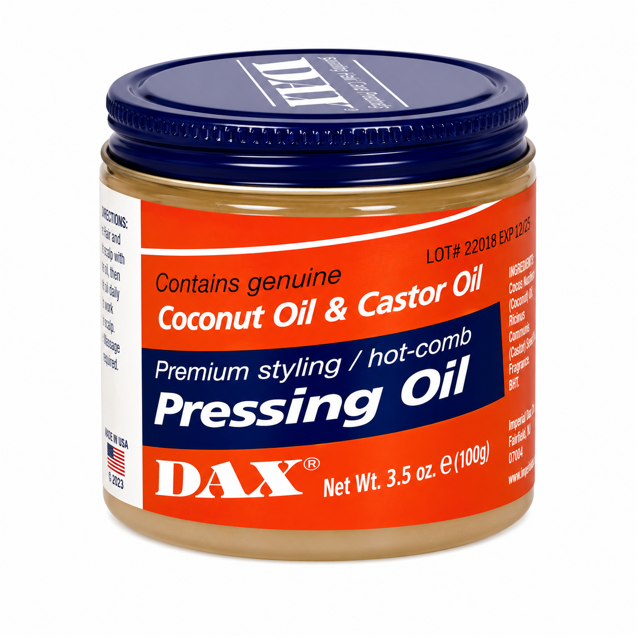 Pommade Premium Stlyling/Hot Pressing Oil 100g - DAX