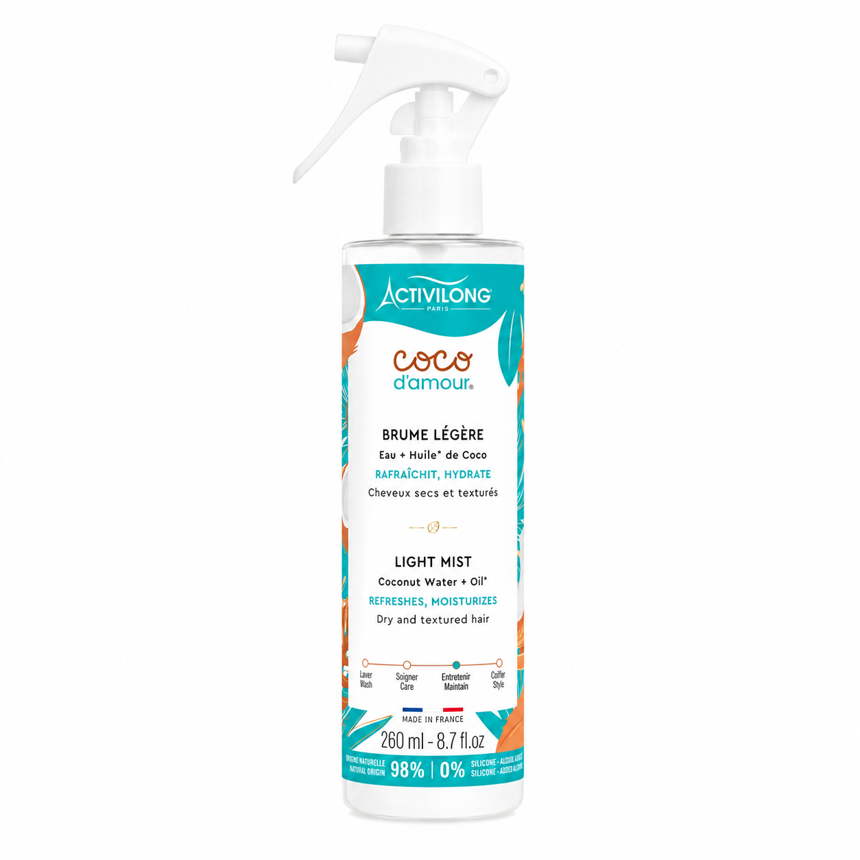 Spray Coiffant Coco d'Amour 260ml - ACTIVILONG
