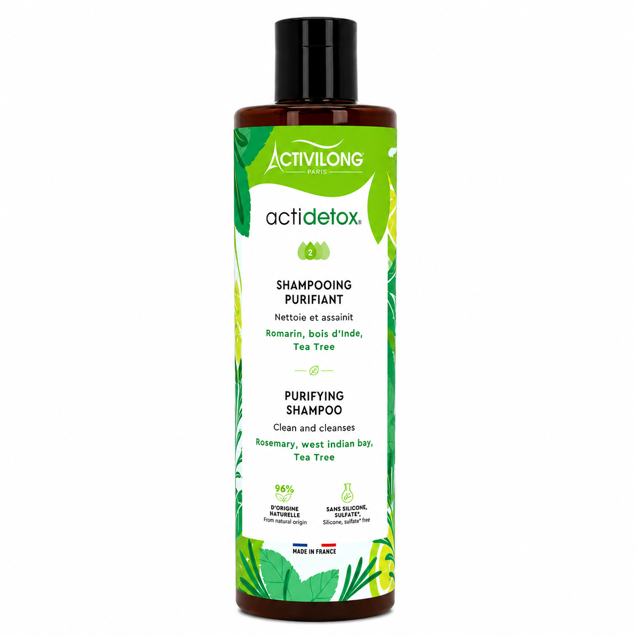 Shampoing Purifiant ACTIDETOX 300ml - ACTIVILONG