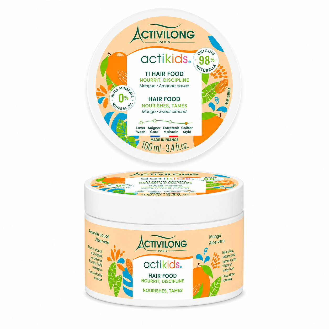 Beurre Coiffant TI-HAIR FOOD ACTIKIDS 100ml - ACTIVILONG