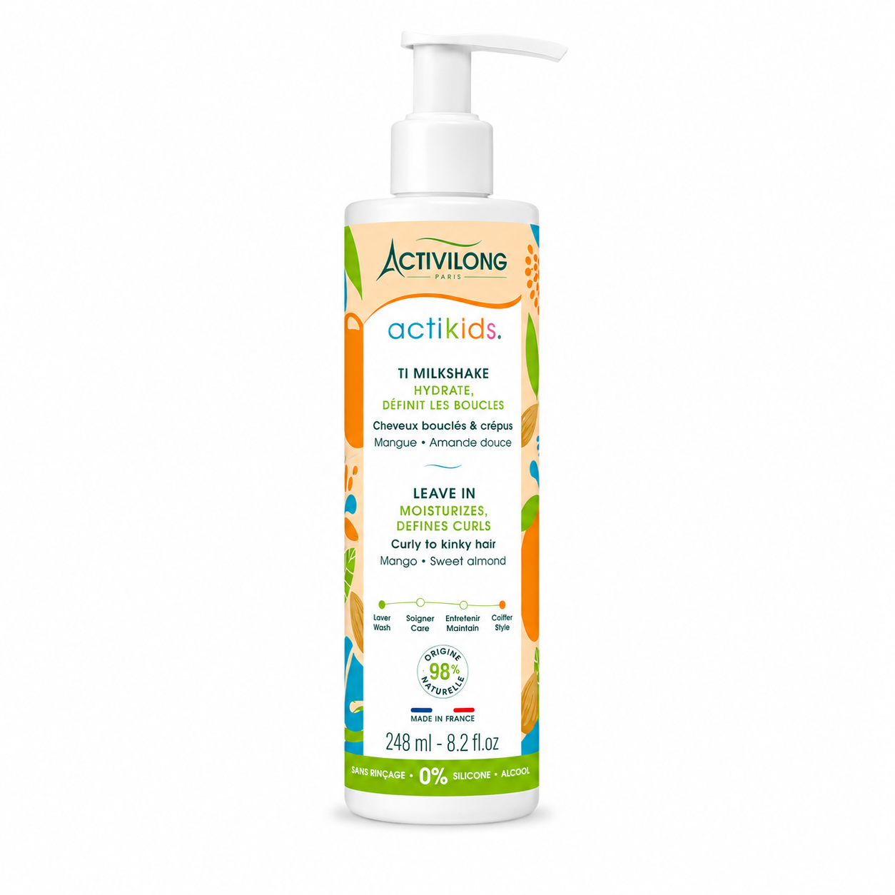 Lait Coiffant Sans Rinçage ACTIKIDS 250ml - ACTIVILONG