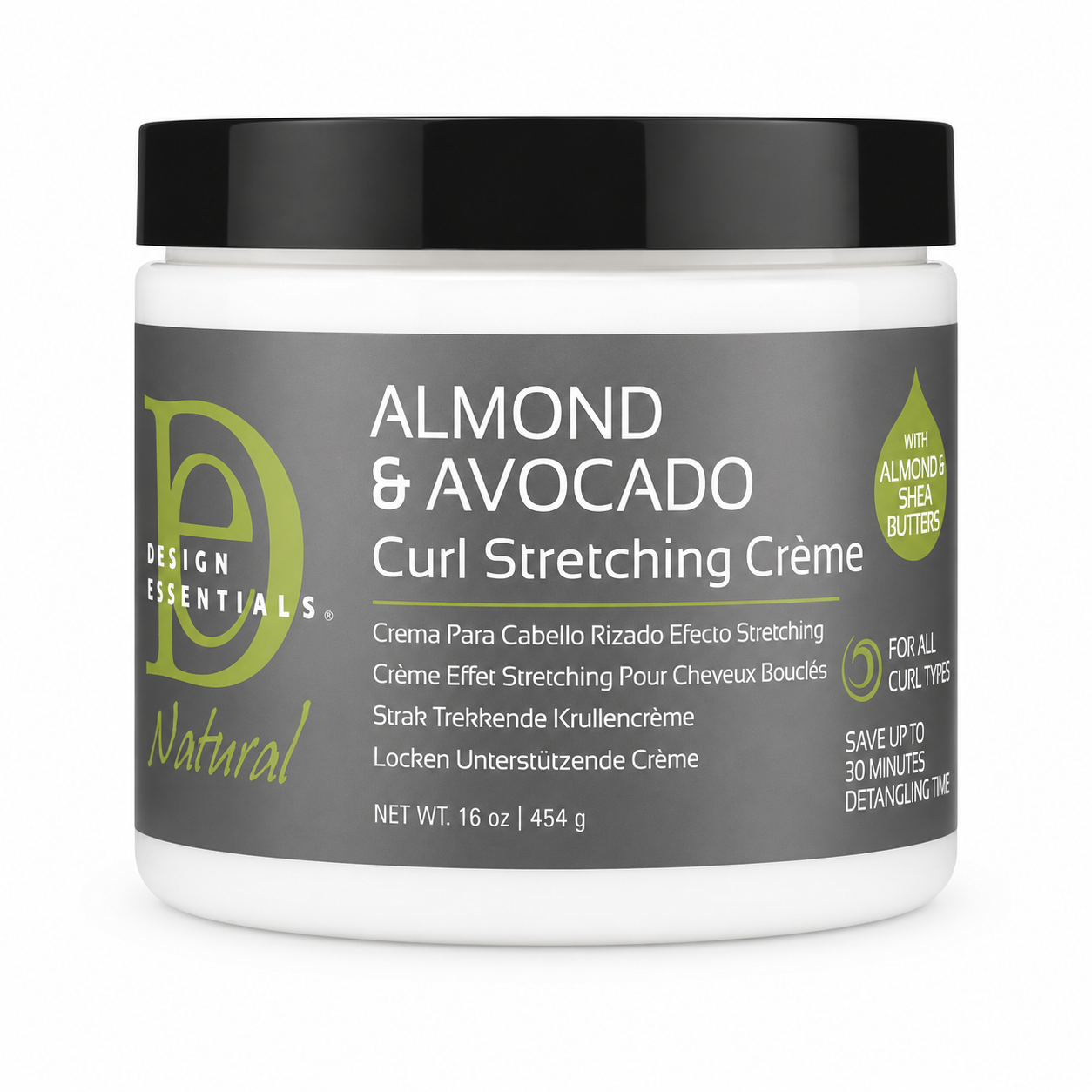 DESIGN ESSENTIALS - Almond & Avocado - Curl Stretching Crème