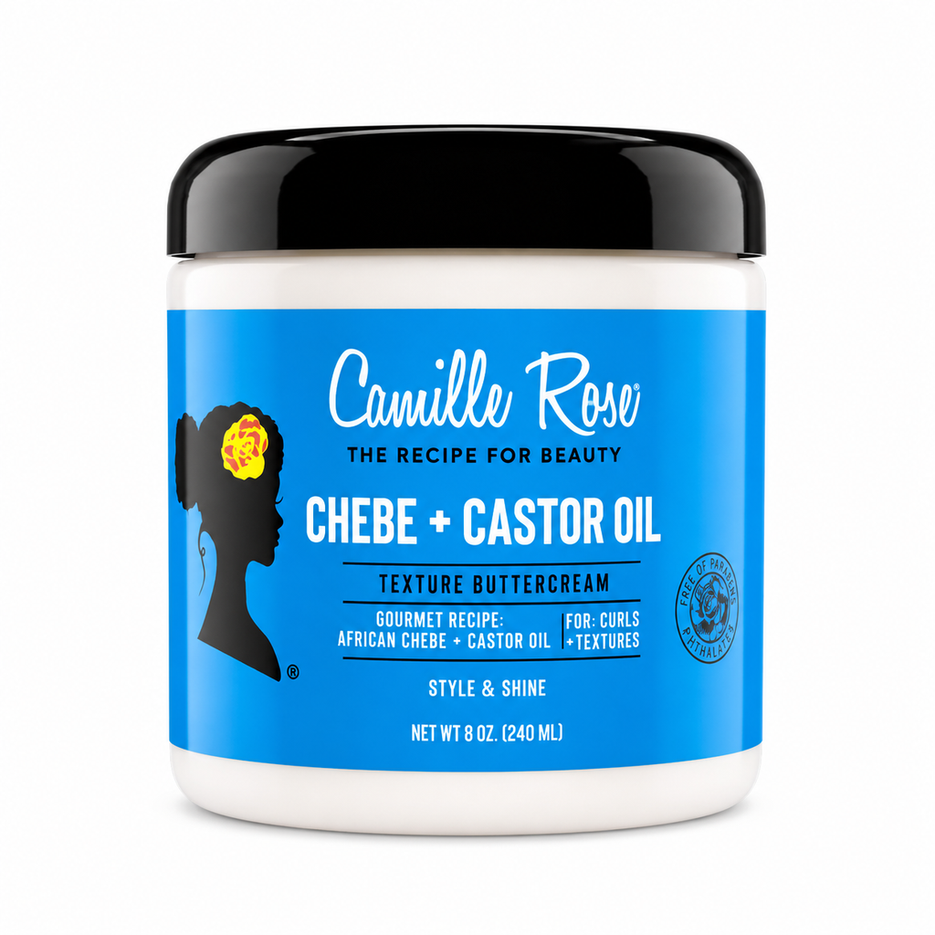 Crème Coiffante au Chébé et Ricin Noire 240ml - CAMILLE ROSE