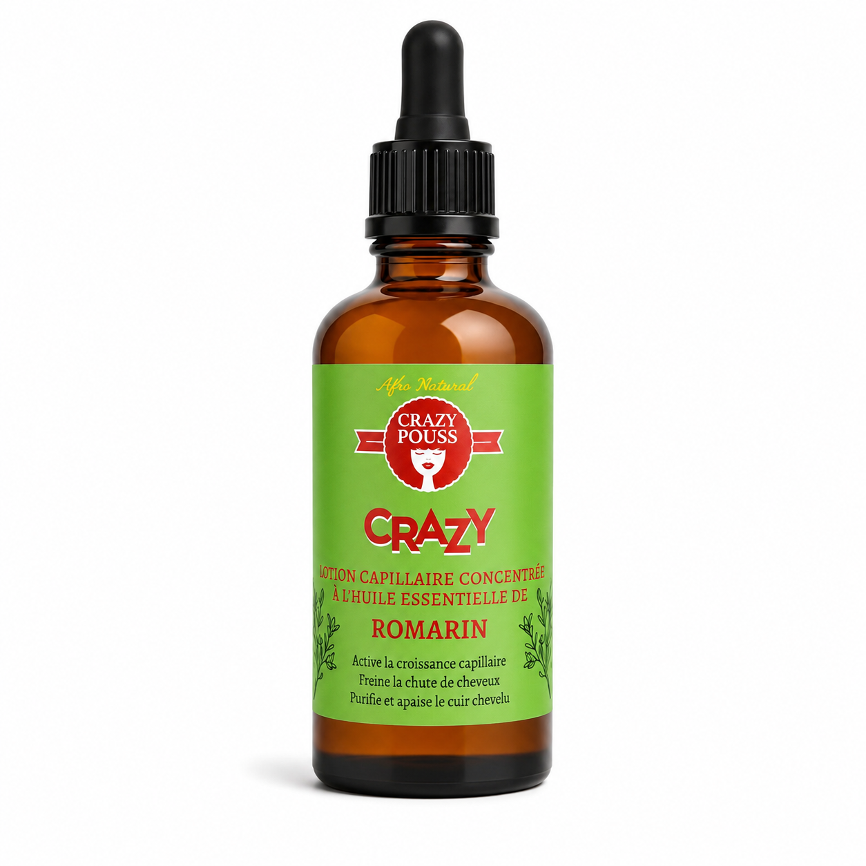 Lotion Croissance au Romarin 50ml - CRAZY POUSS