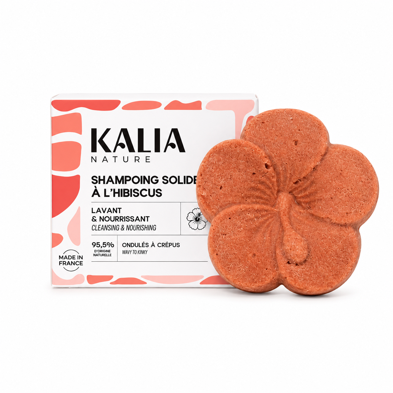 Shampoing Solide à l'Hibiscus 60g - KALIA NATURE