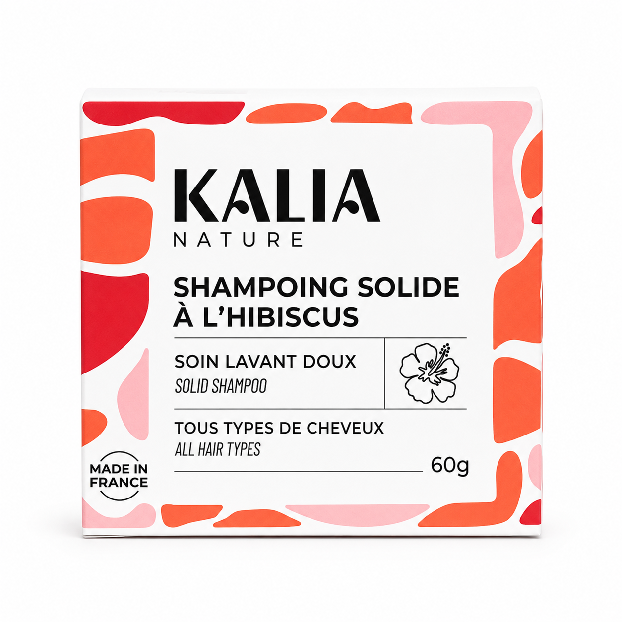 Shampoing Solide à l'Hibiscus 60g - KALIA NATURE